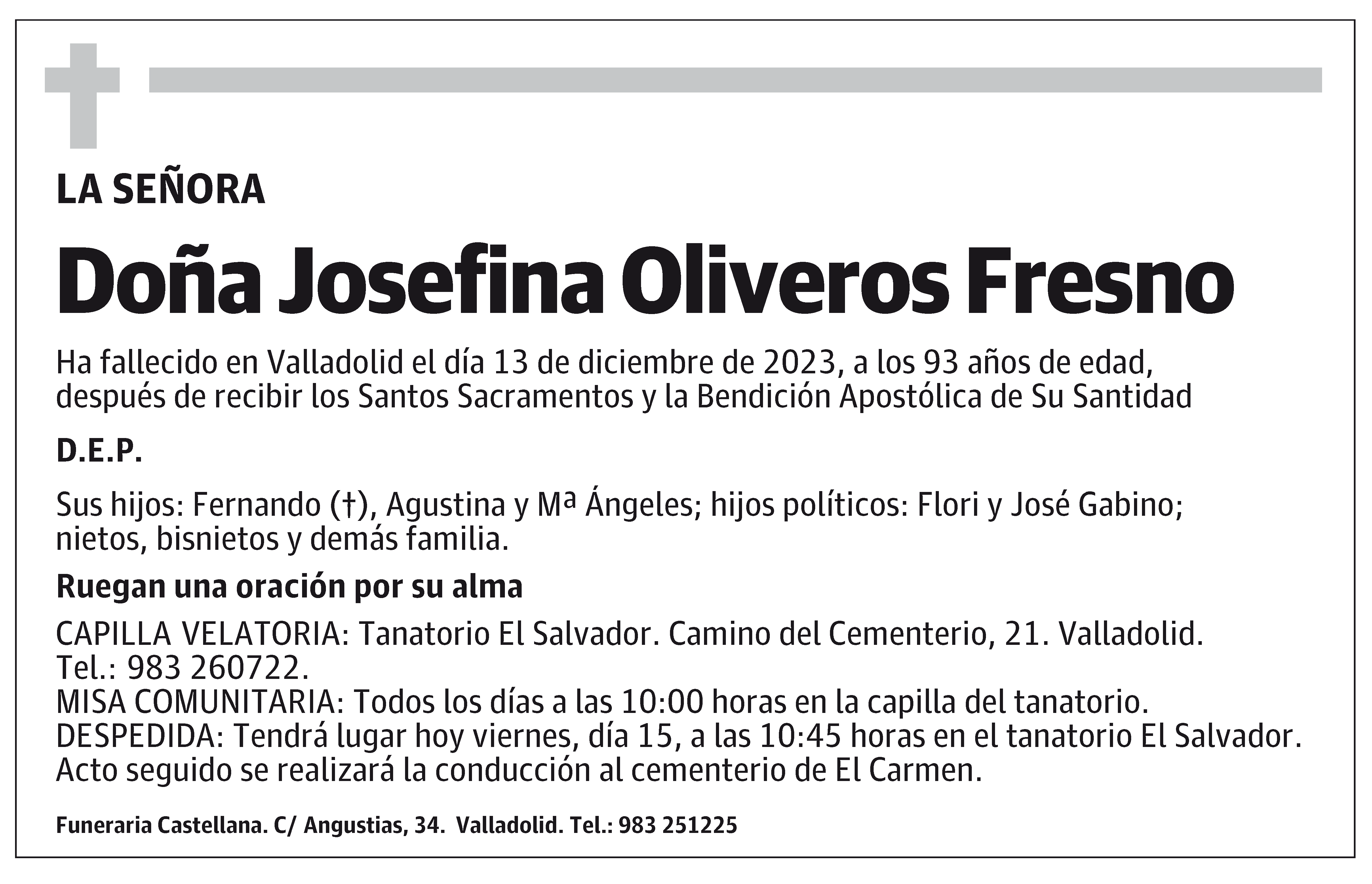 Josefina Oliveros Fresno