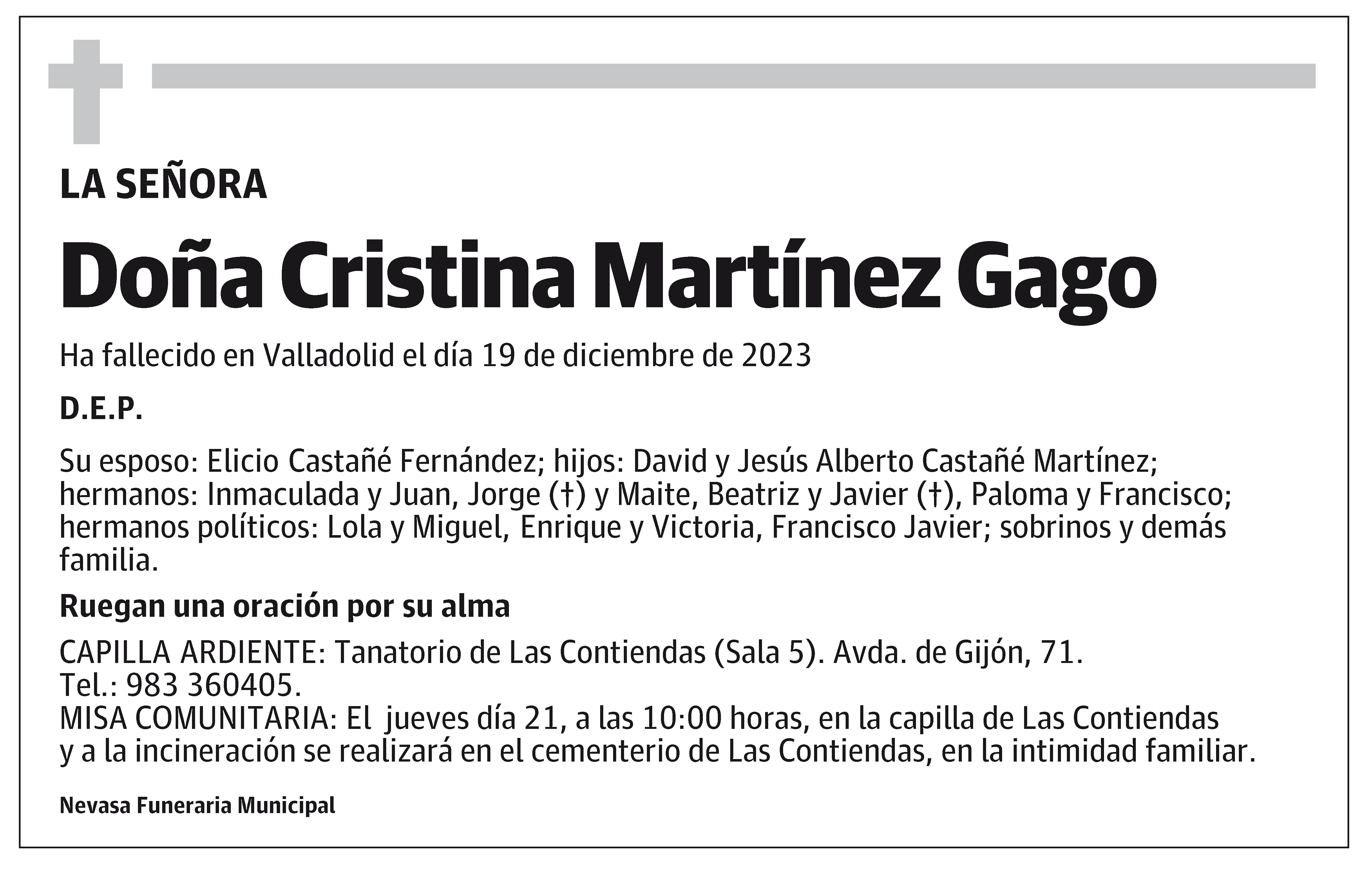 Cristina Martínez Gago
