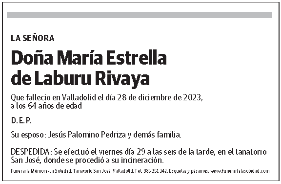 María Estrella de Laburu Rivaya