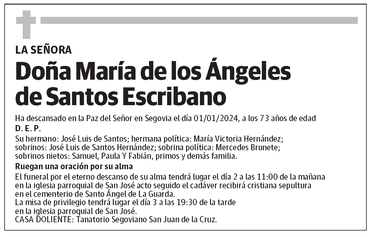 María de los Ángeles de Santos Escribano