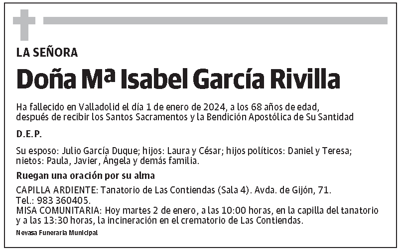 Mª Isabel García Rivilla