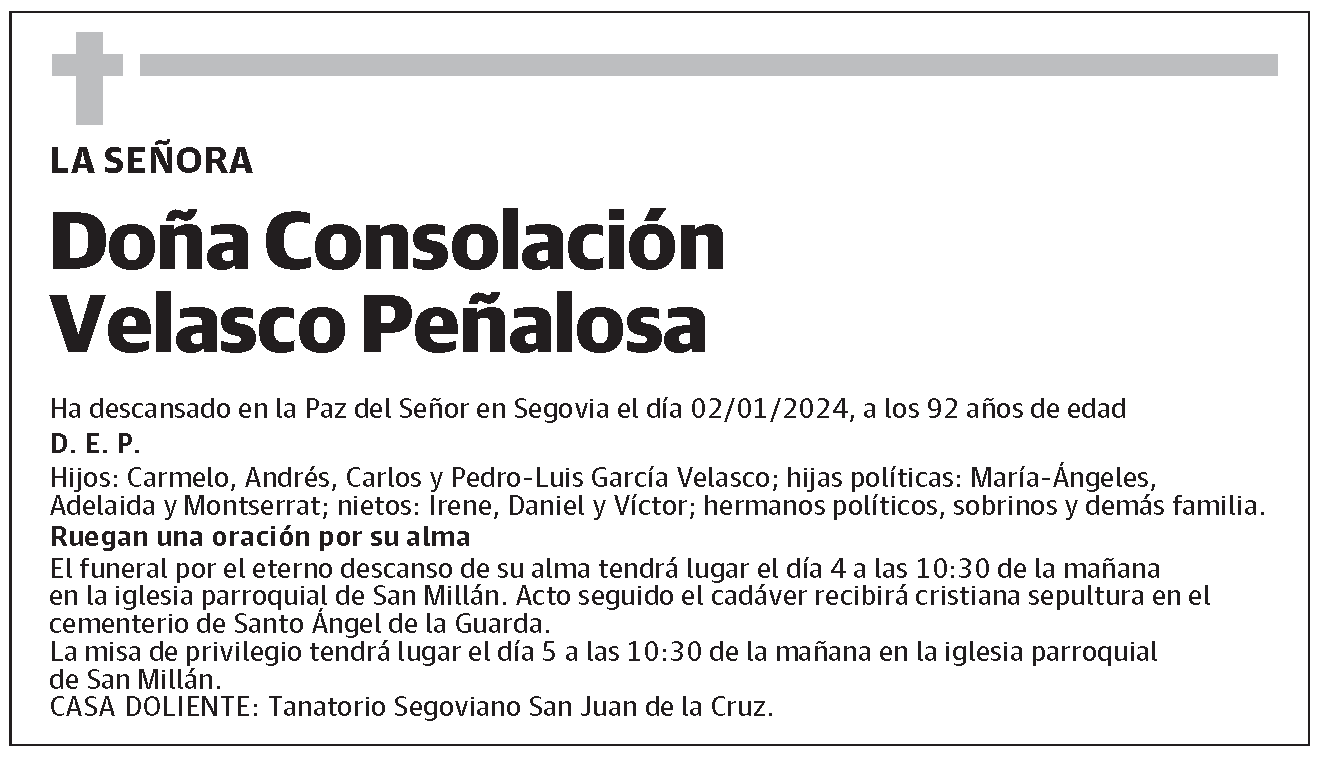 Consolación Velasco Peñalosa
