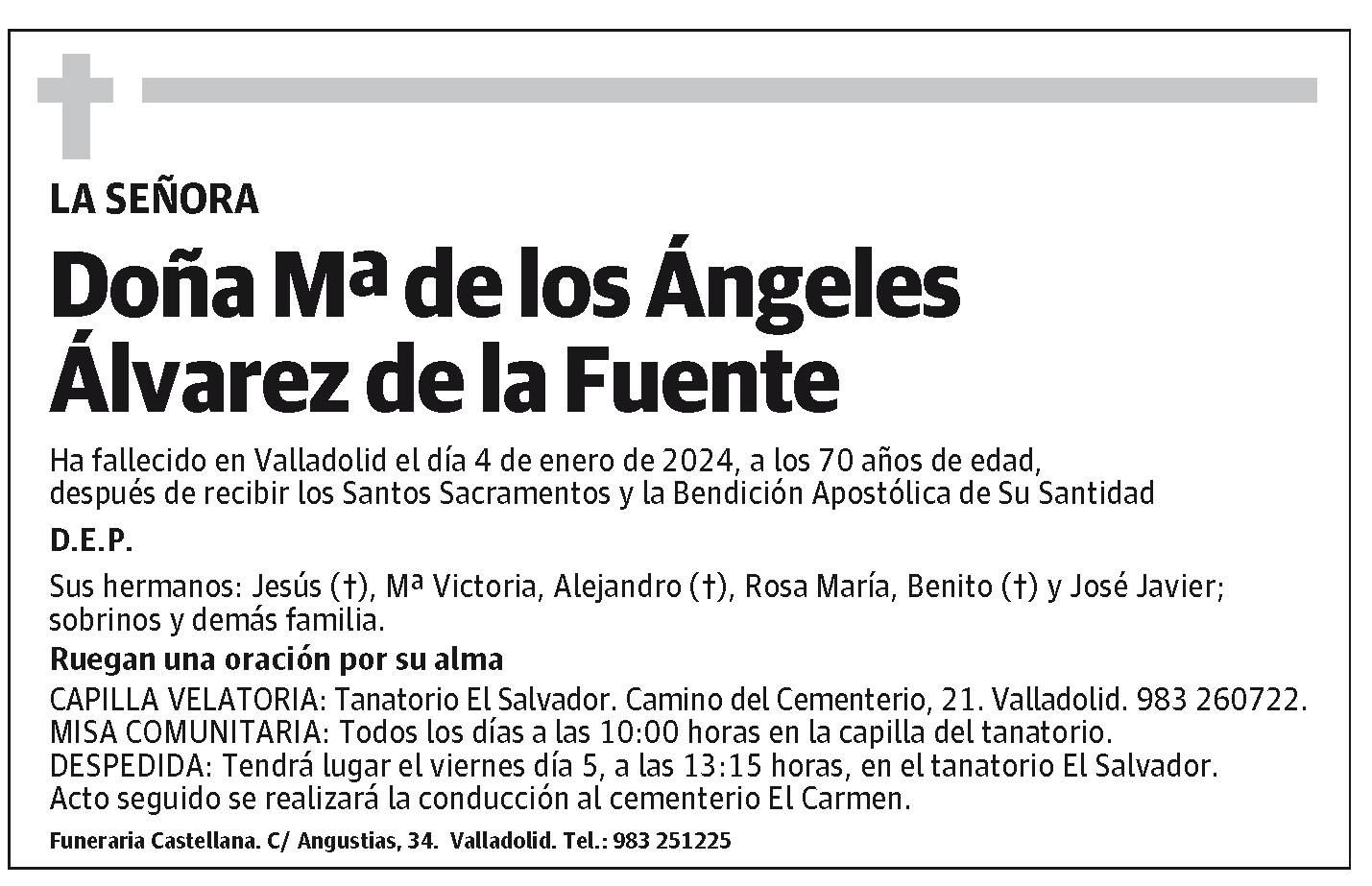 Mª de los Ángeles Álvarez de la Fuente