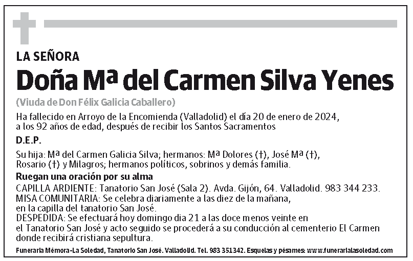 Mª del Carmen Silva Yenes