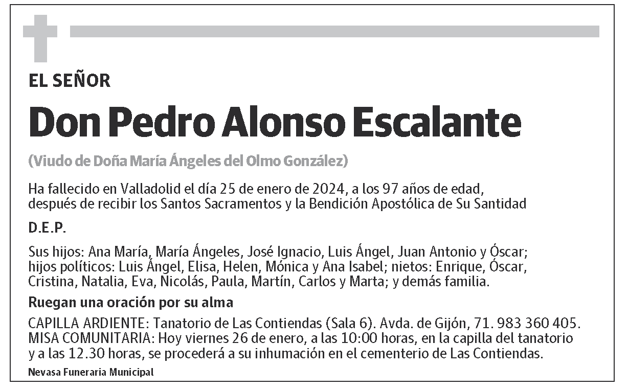 Pedro Alonso Escalante