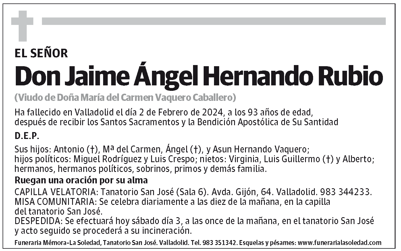 Jaime Ángel Hernando Rubio
