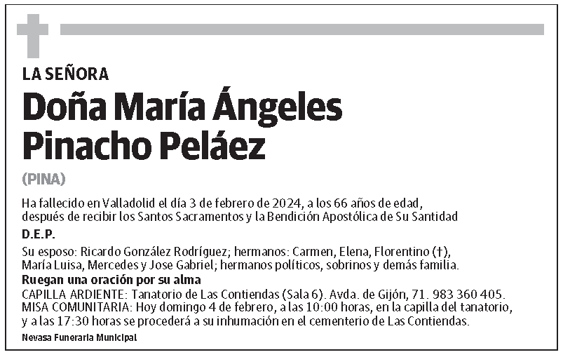 María Ángeles Pinacho Peláez