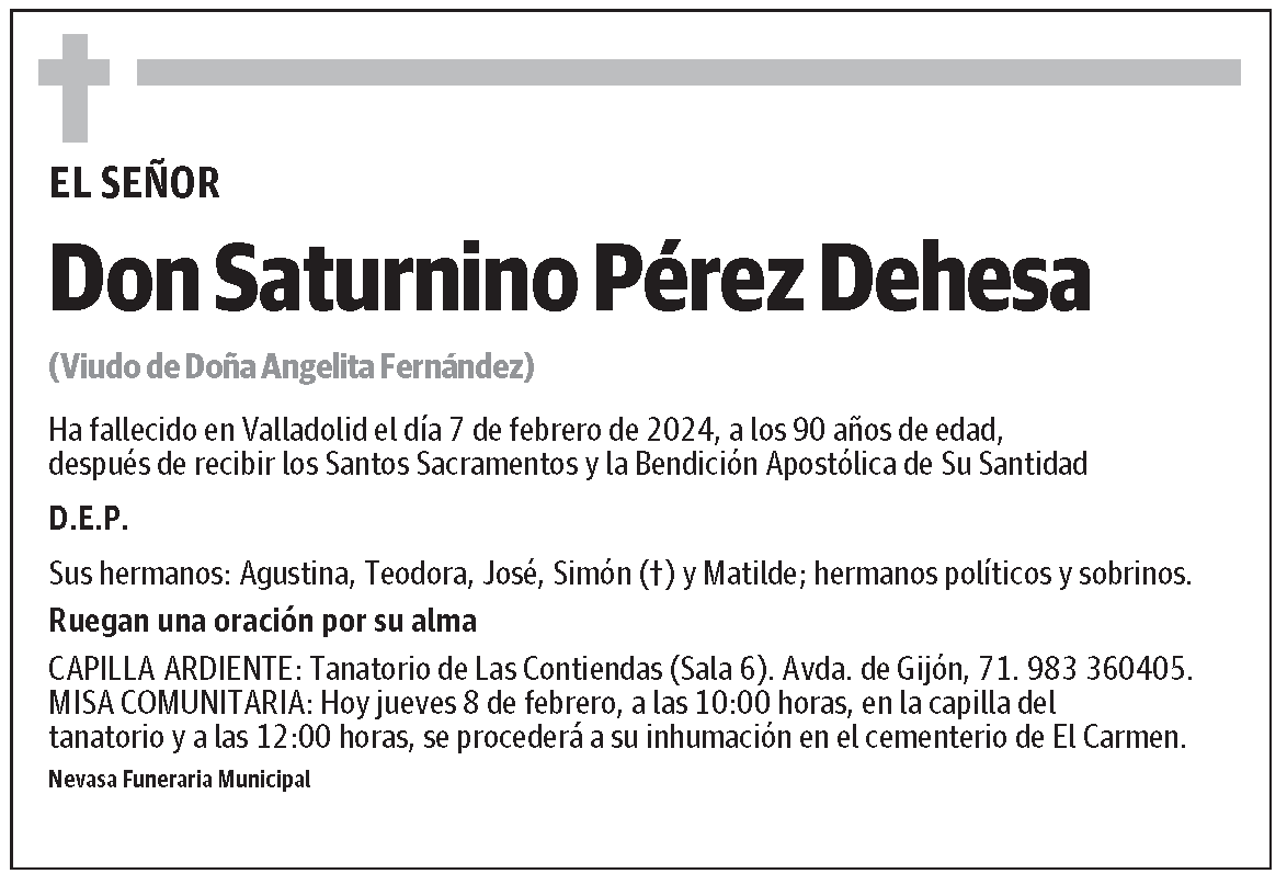 Saturnino Pérez Dehesa