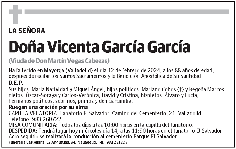 Vicenta García García