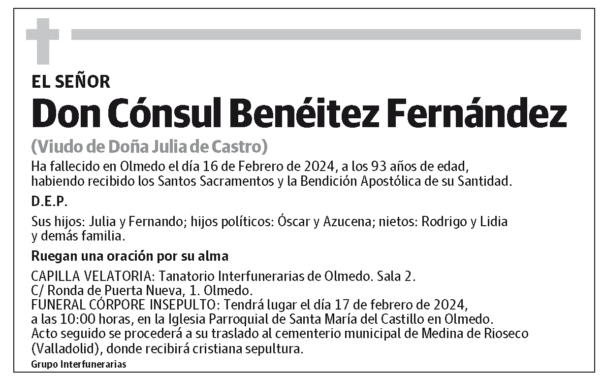 Cónsul Benéitez Fernández