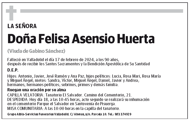 Felisa Asensio Huerta
