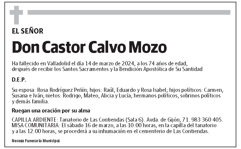 Castor Calvo Mozo