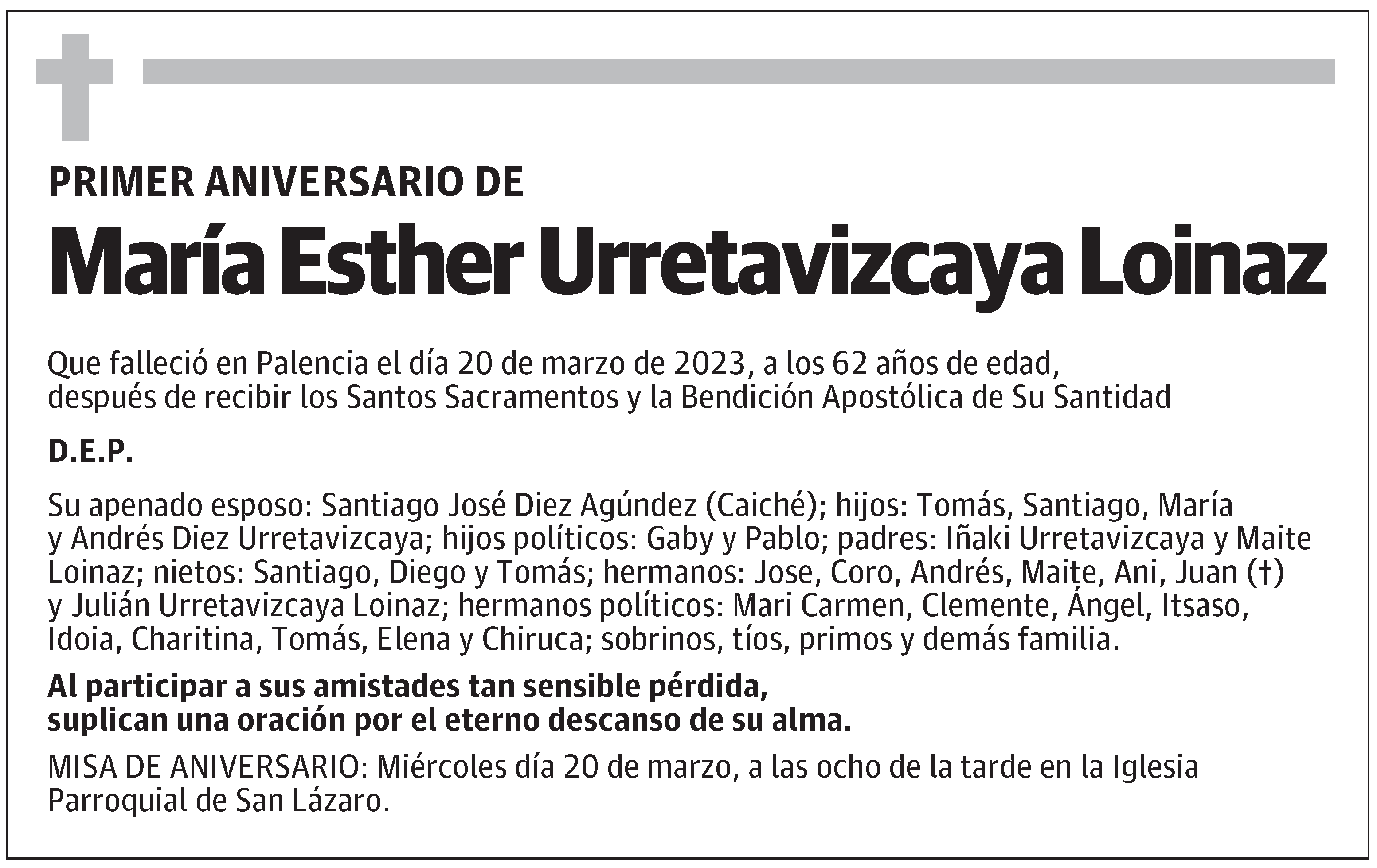 María Esther Urretavizcaya Loinaz
