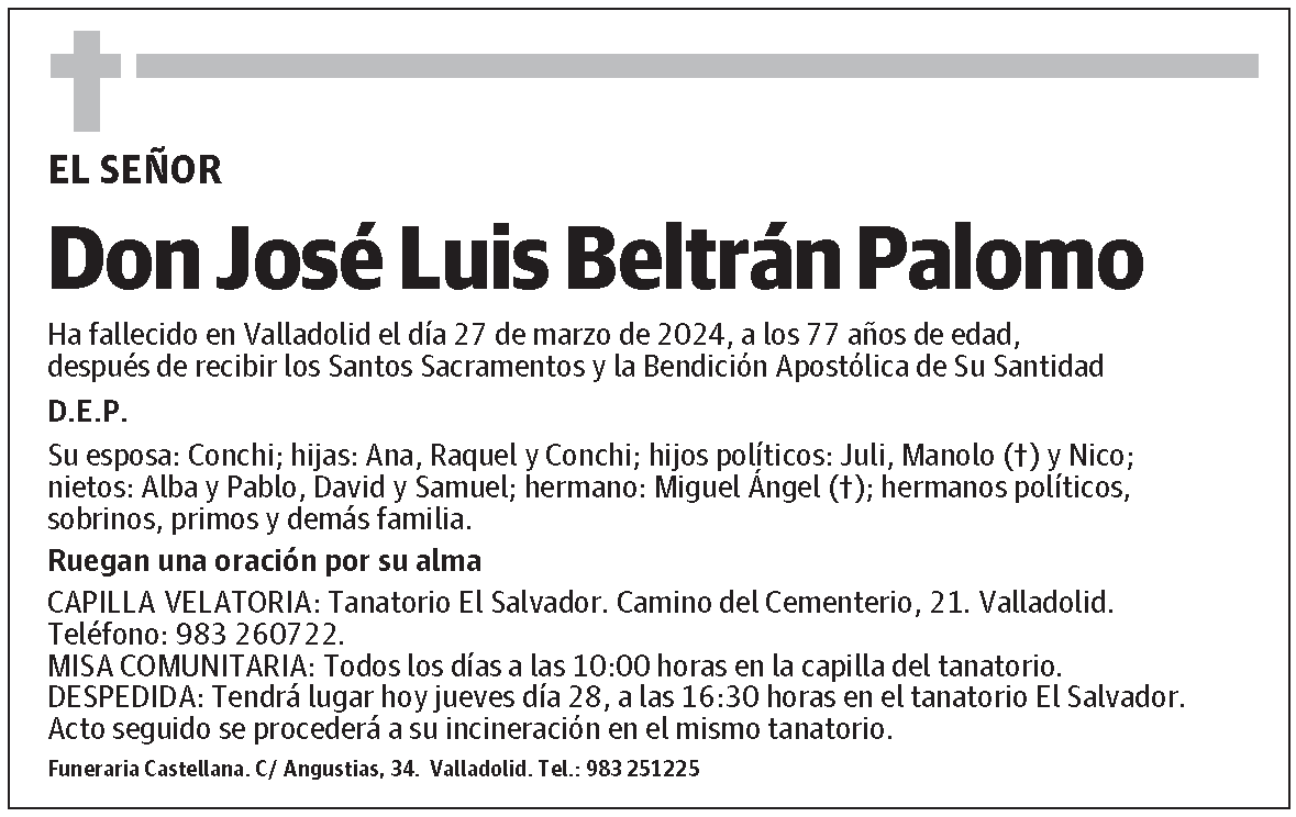 José Luis Beltrán Palomo