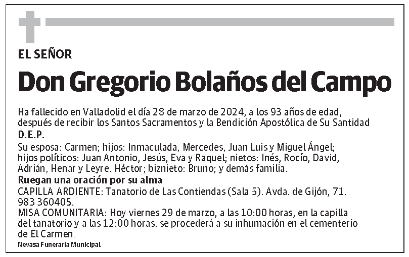 Gregorio Bolaños del Campo