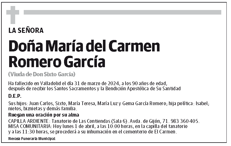 María del Carmen Romero García