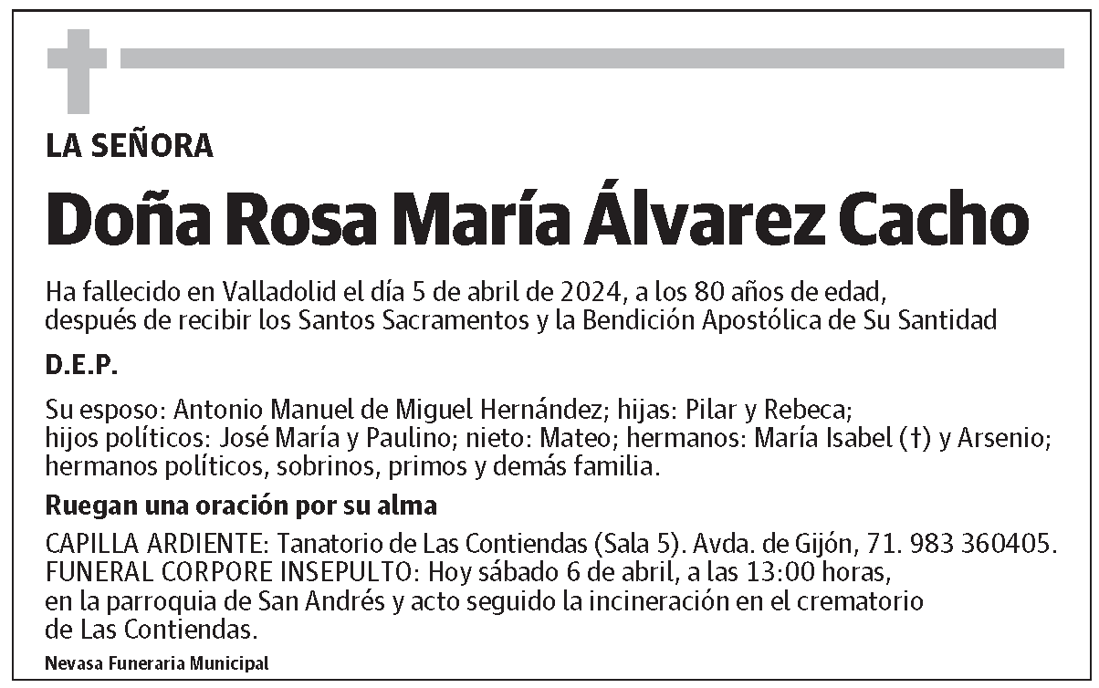 Rosa María Álvarez Cacho