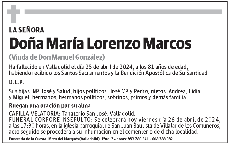 María Lorenzo Marcos
