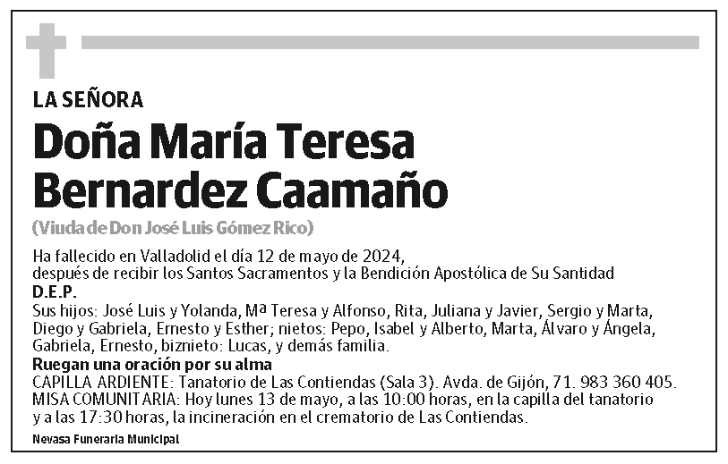 María Teresa Bernardez Caamaño