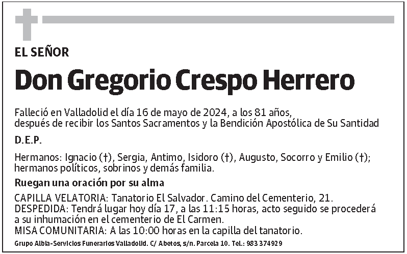 Gregorio Crespo Herrero