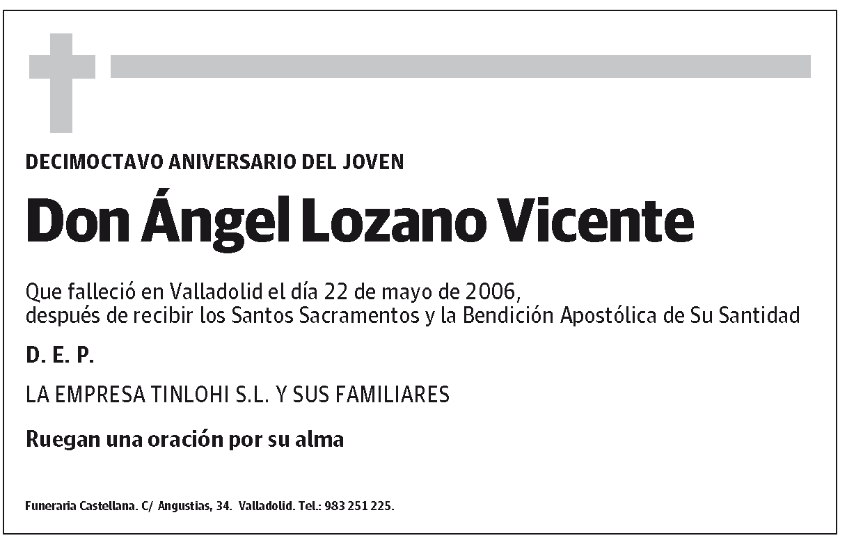 D. Ángel Lozano Vicente