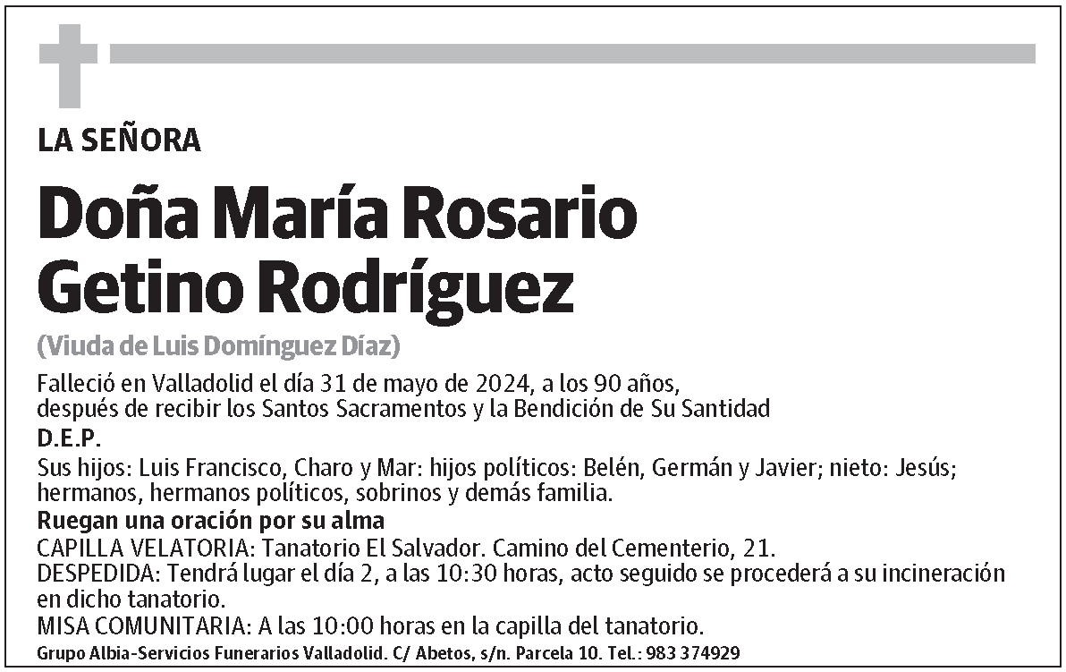María Rosario Getino Rodríguez