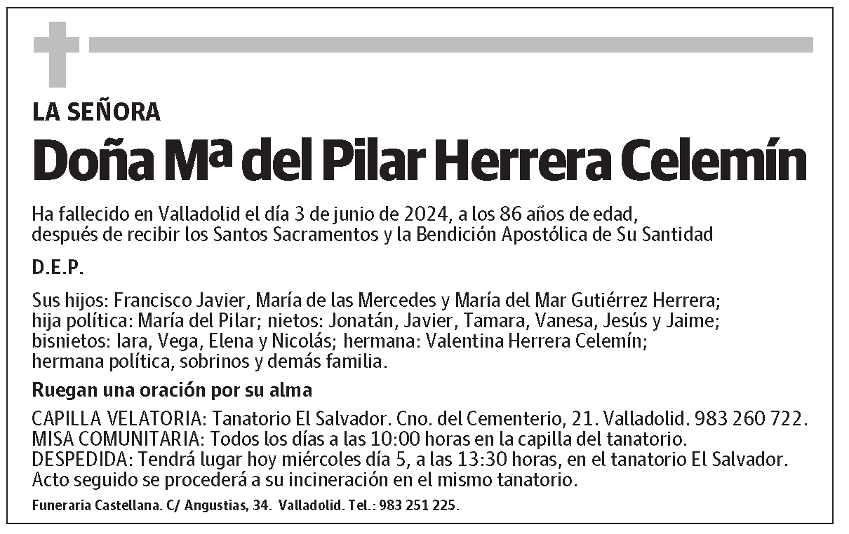 Mª del Pilar Herrera Celemín