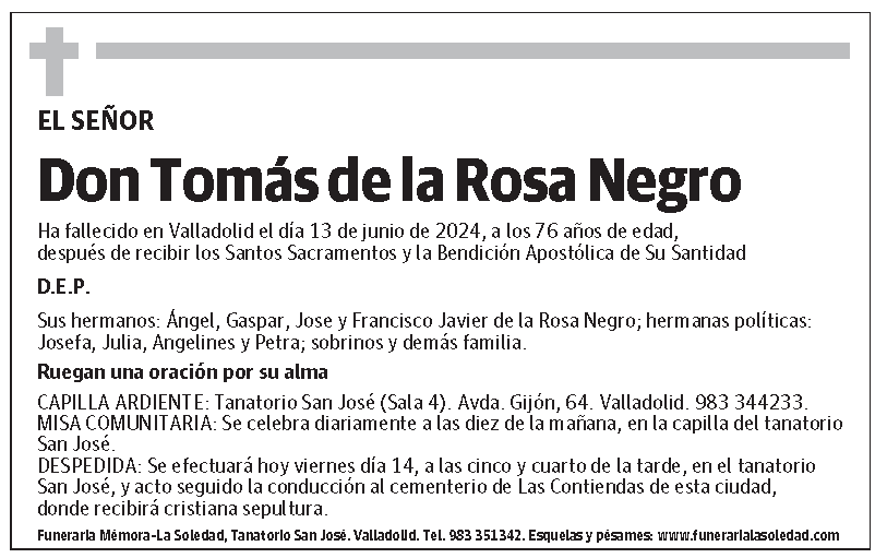 Tomás de la Rosa Negro