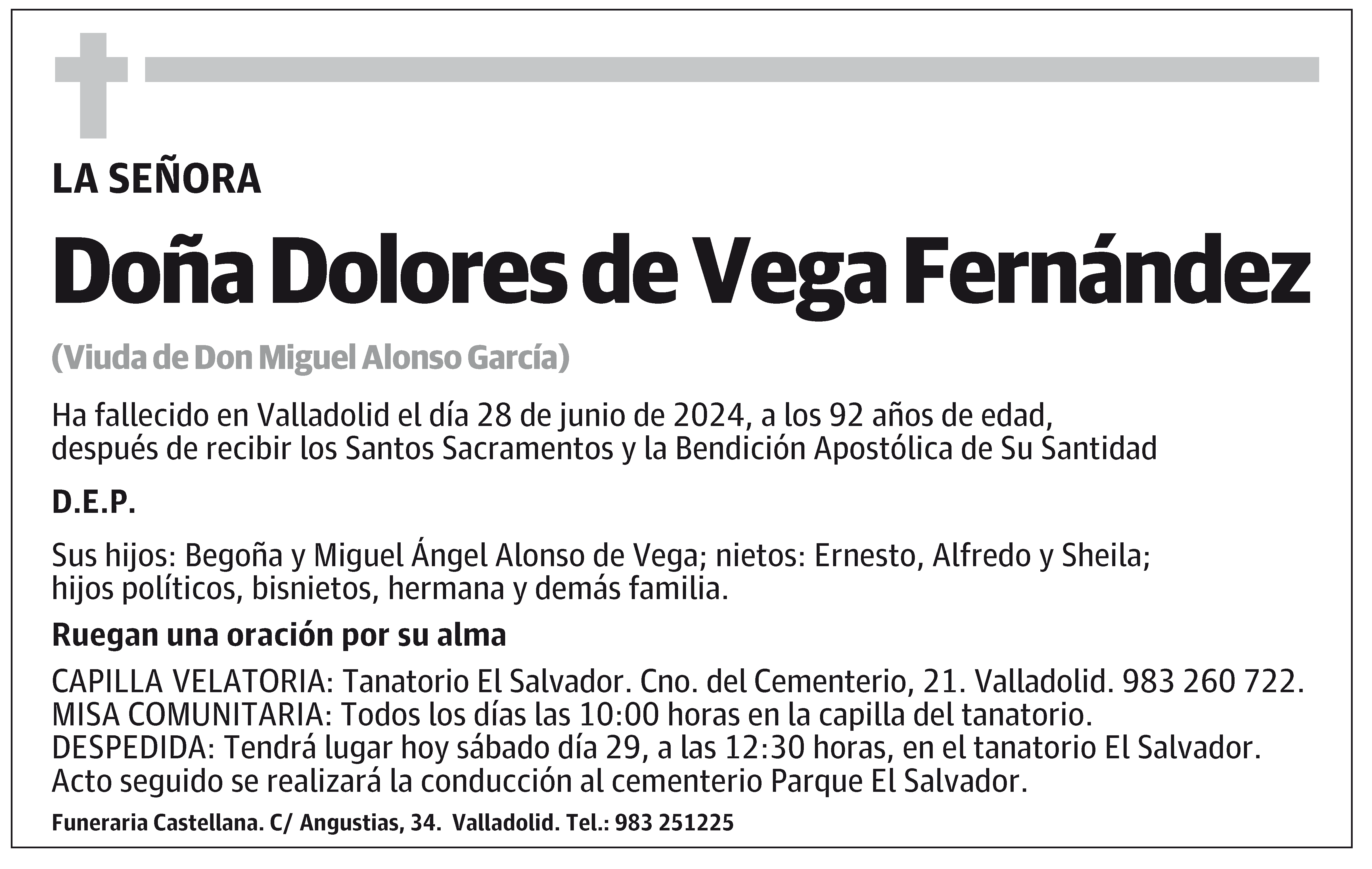 Dolores de Vega Fernández