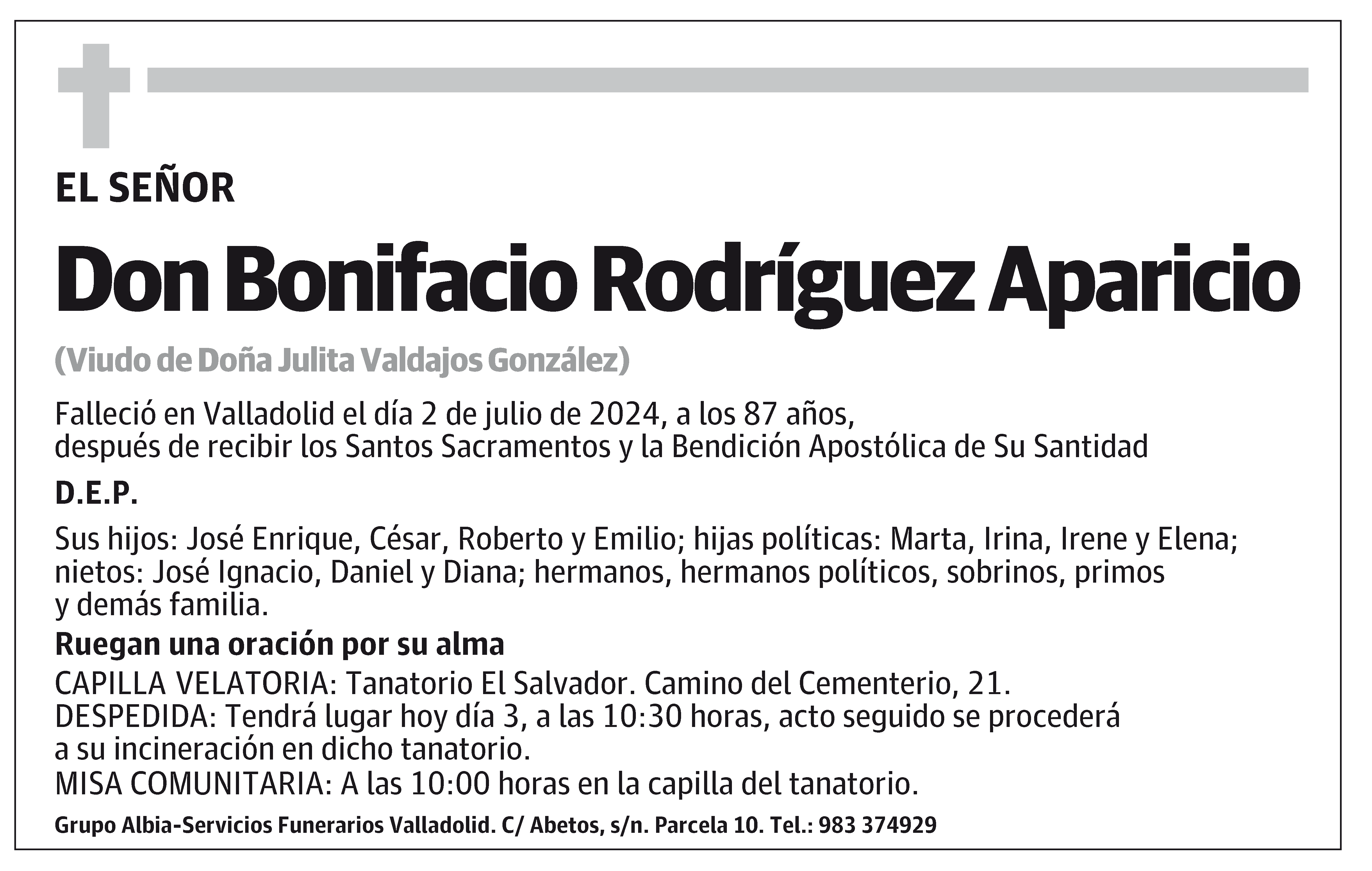 Bonifacio Rodríguez Aparicio