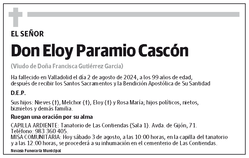 Eloy Paramio Cascón
