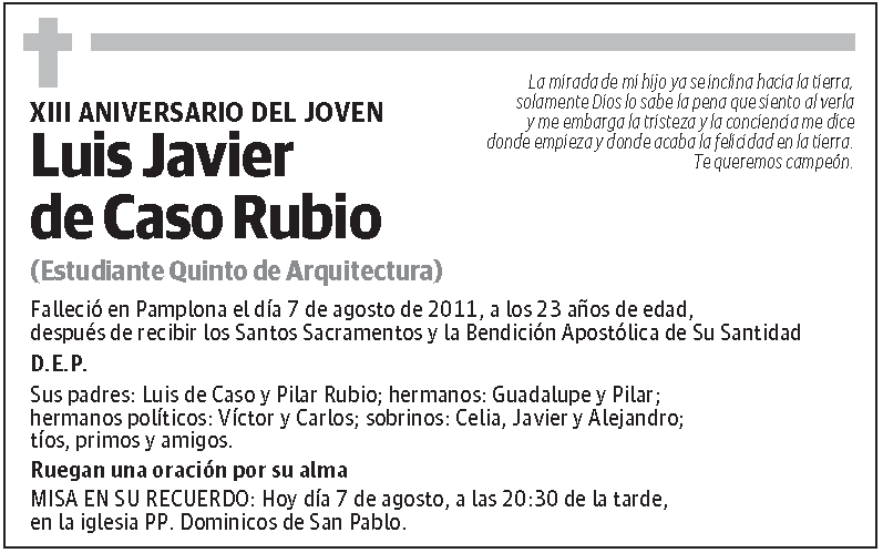 Luis Javier de Caso Rubio