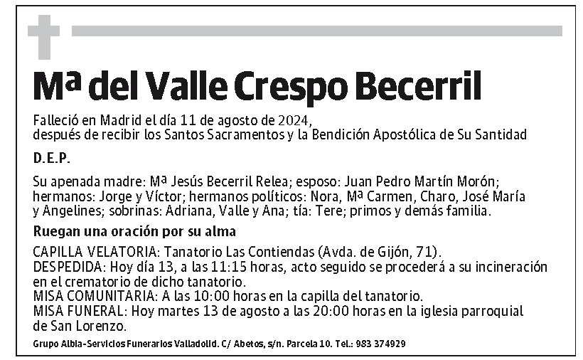 Mª del Valle Crespo Becerril