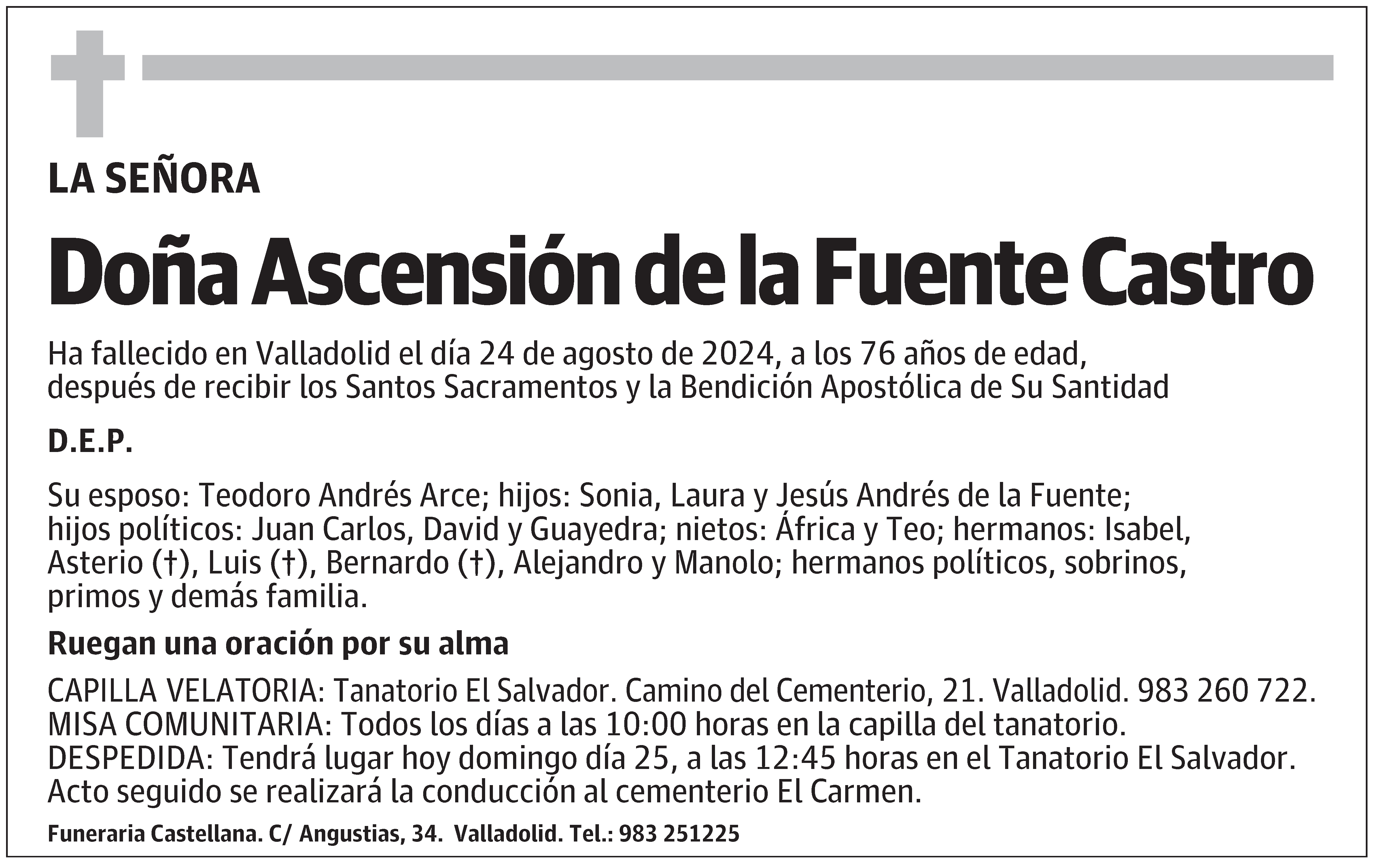 Ascensión de la Fuente Castro