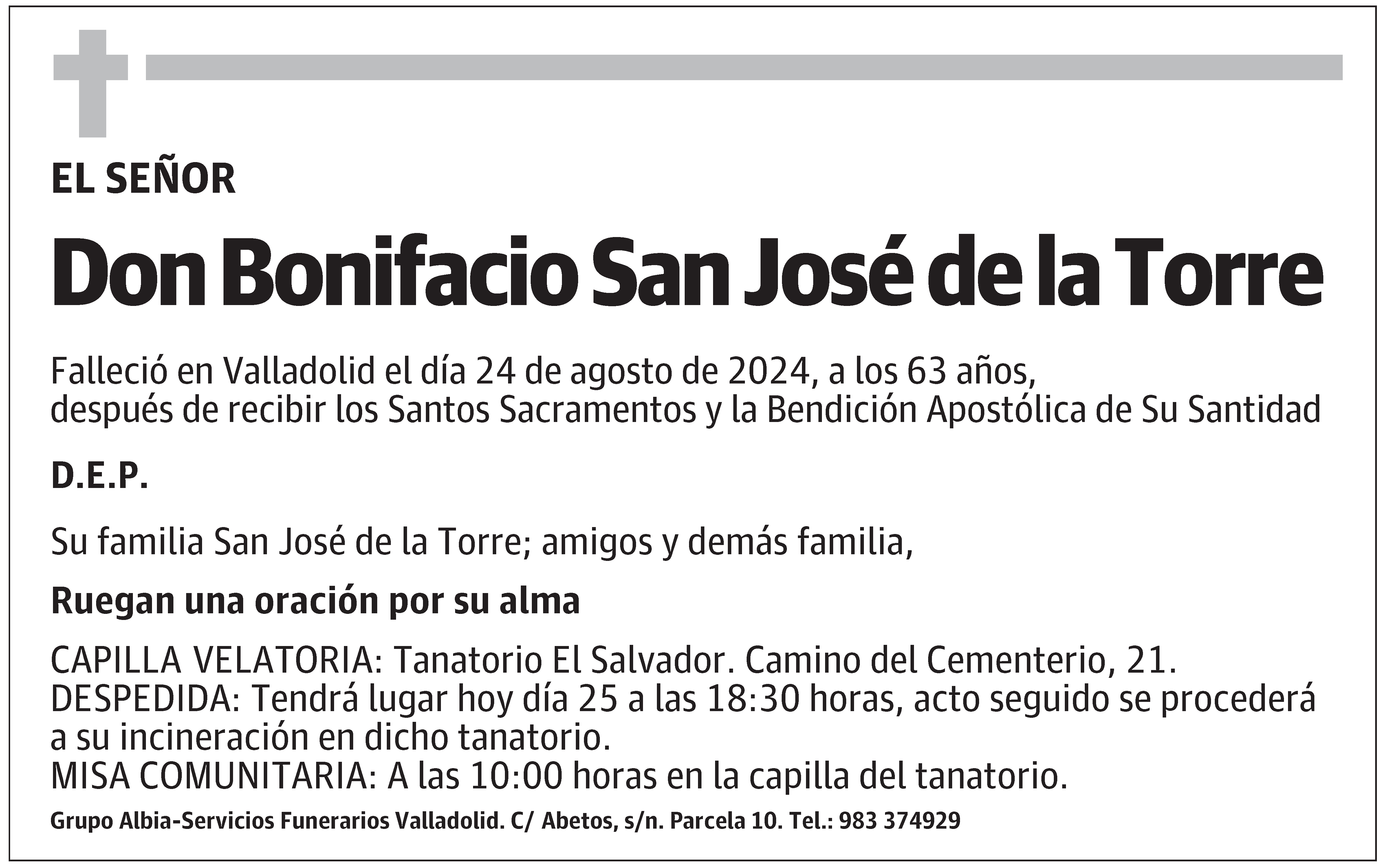 Bonifacio San José de la Torre