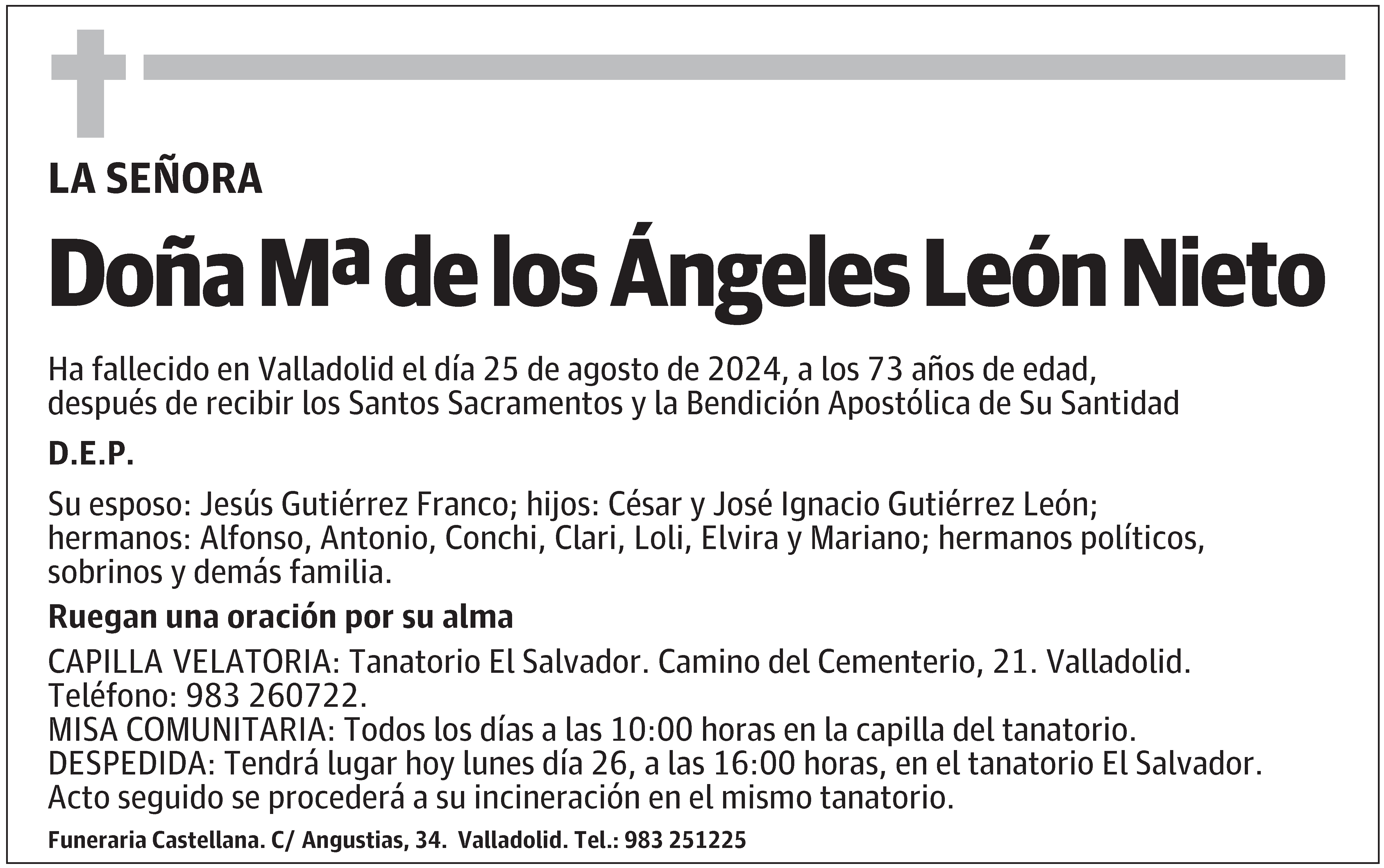 Mª de los Ángeles León Nieto