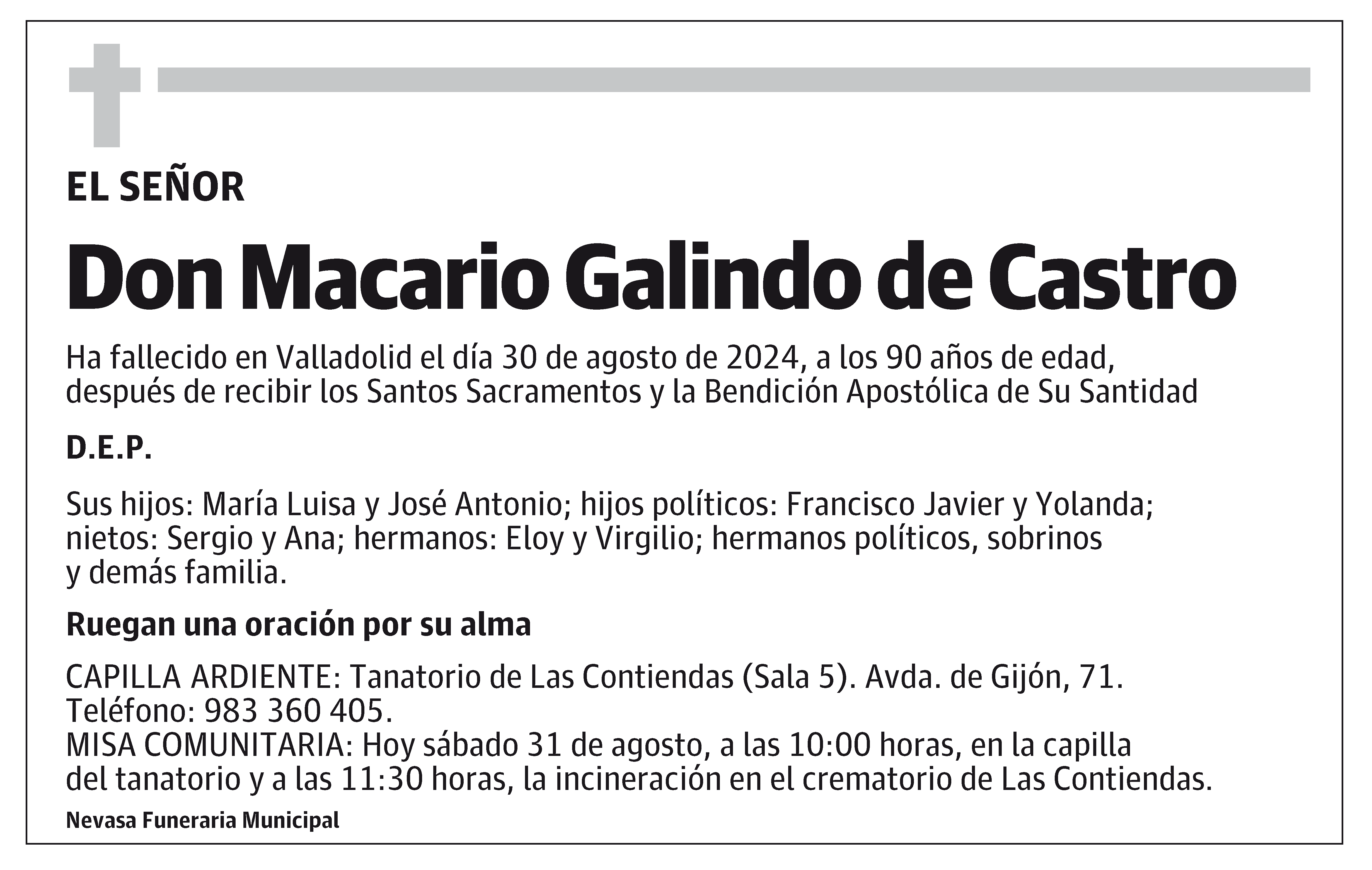 Macario Galindo de Castro