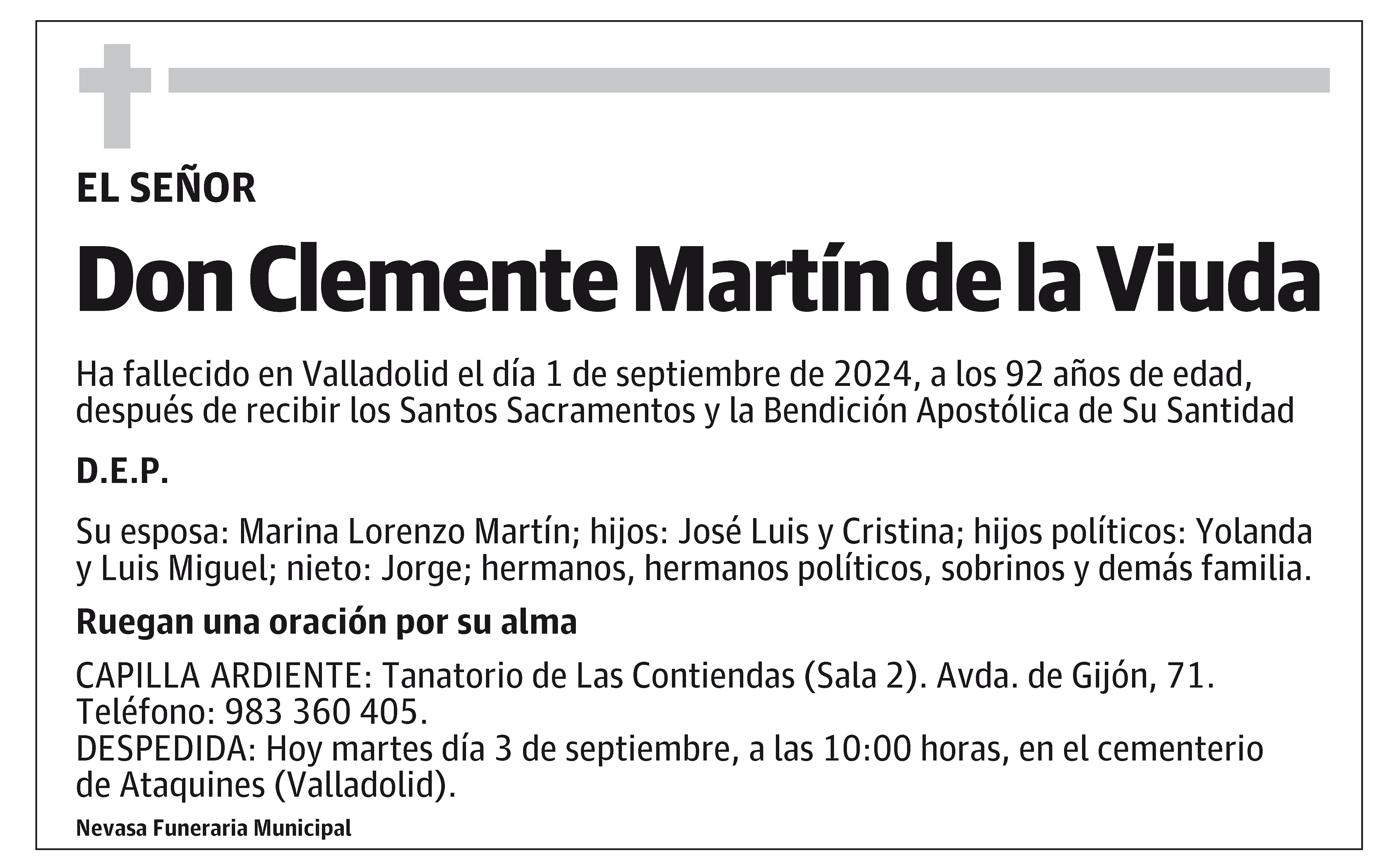 Clemente Martín de la Viuda