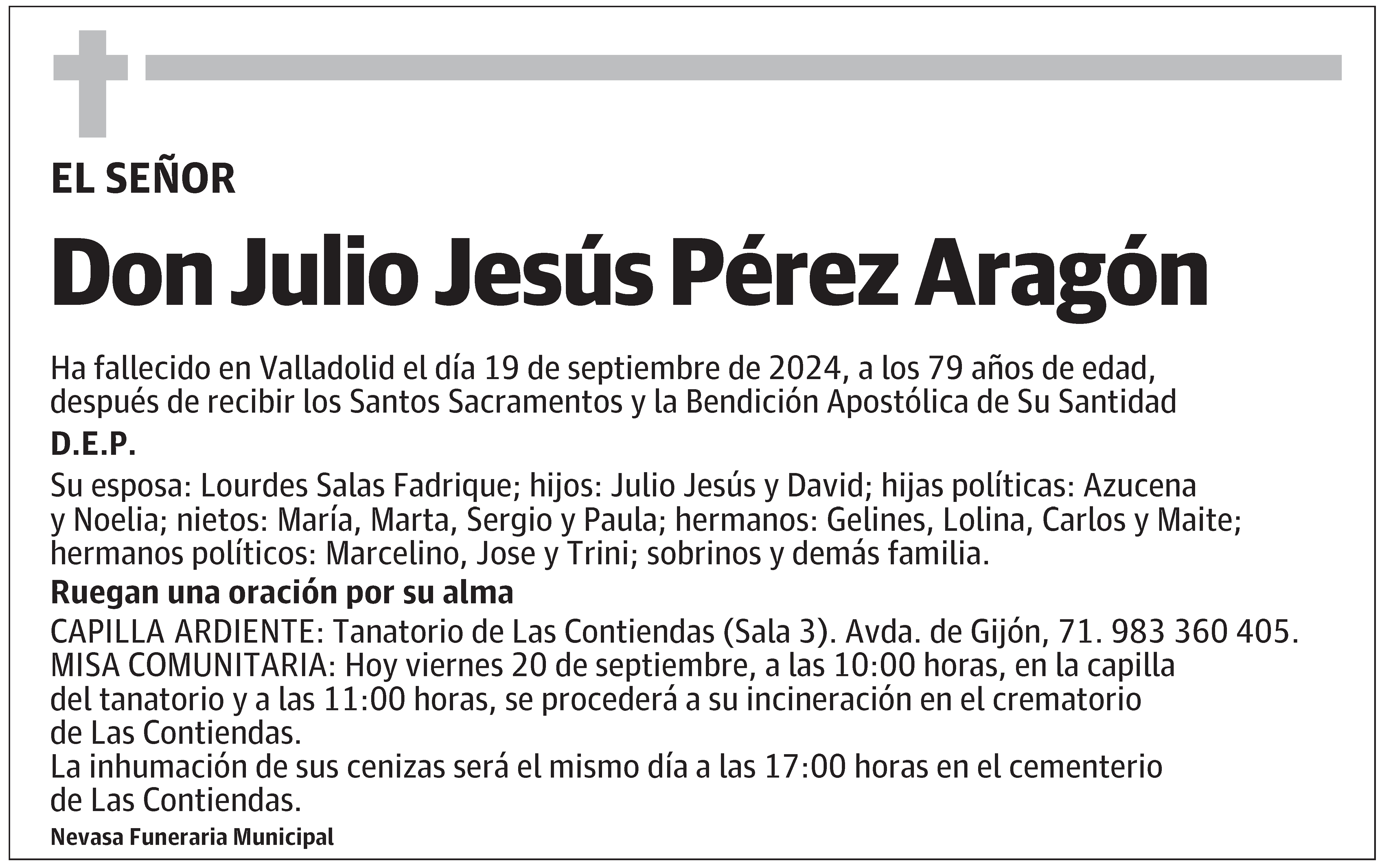 Julio Jesús Pérez Aragón