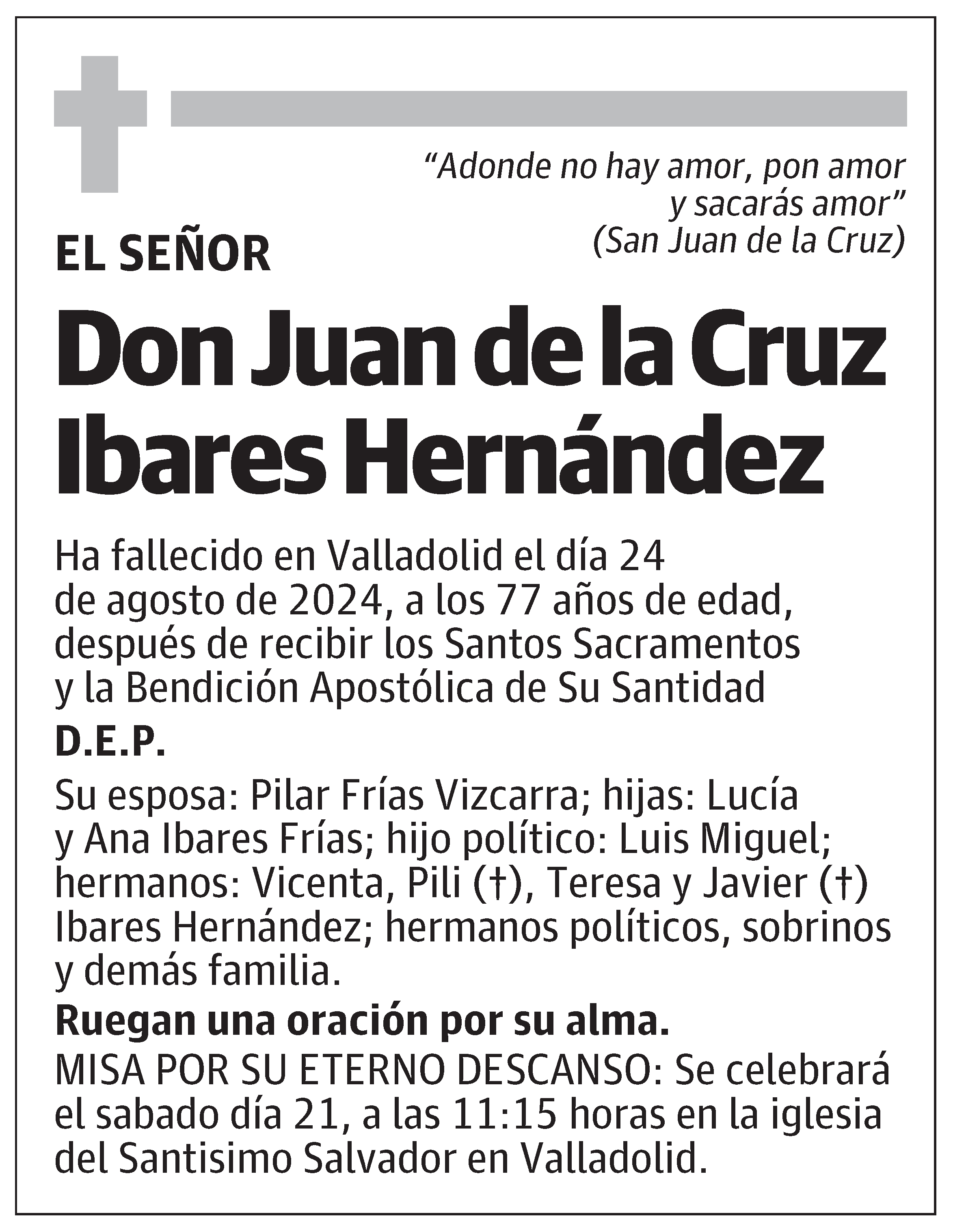 Juan de la Cruz Ibares Hernández