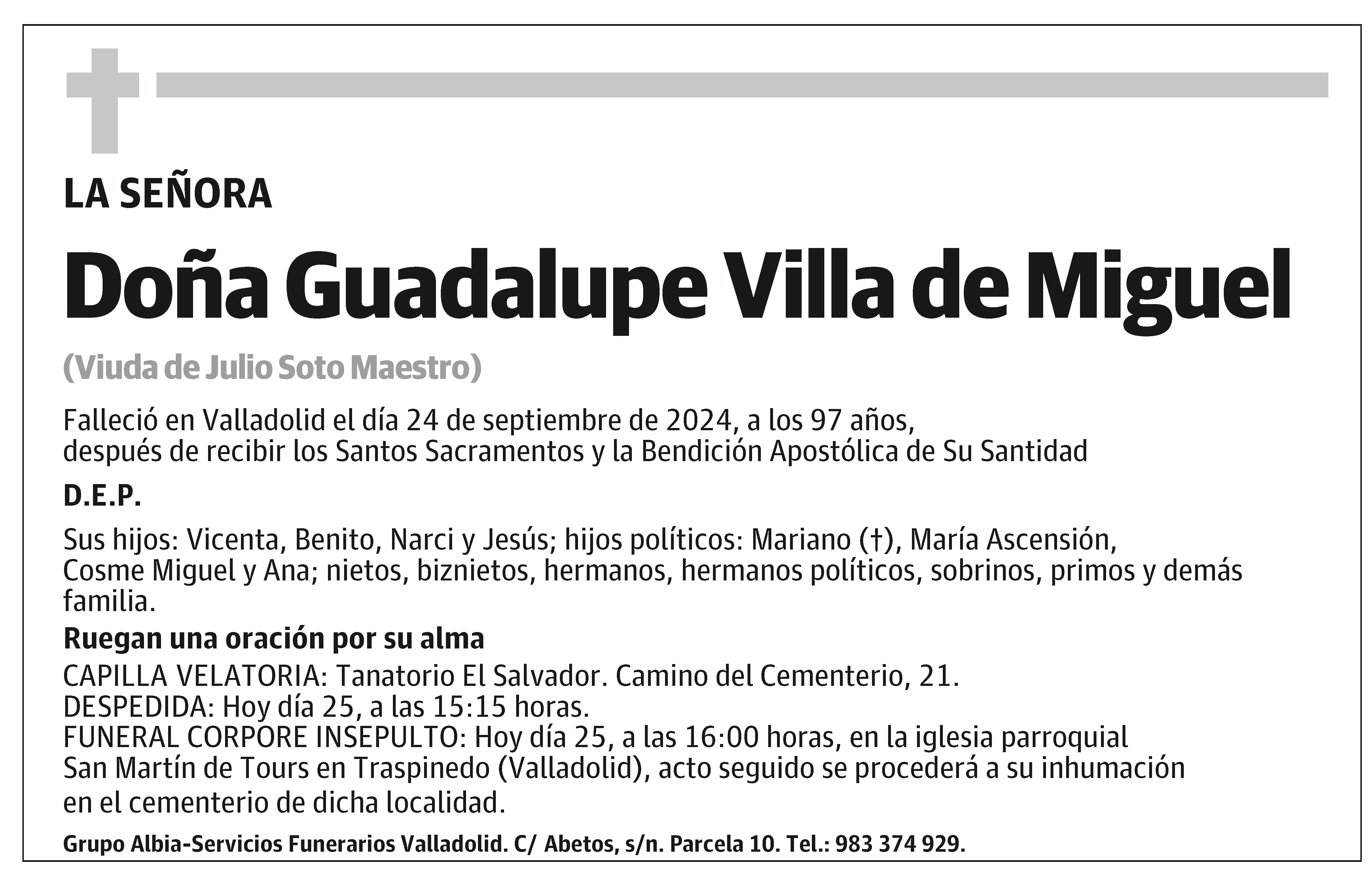 Guadalupe Villa de Miguel