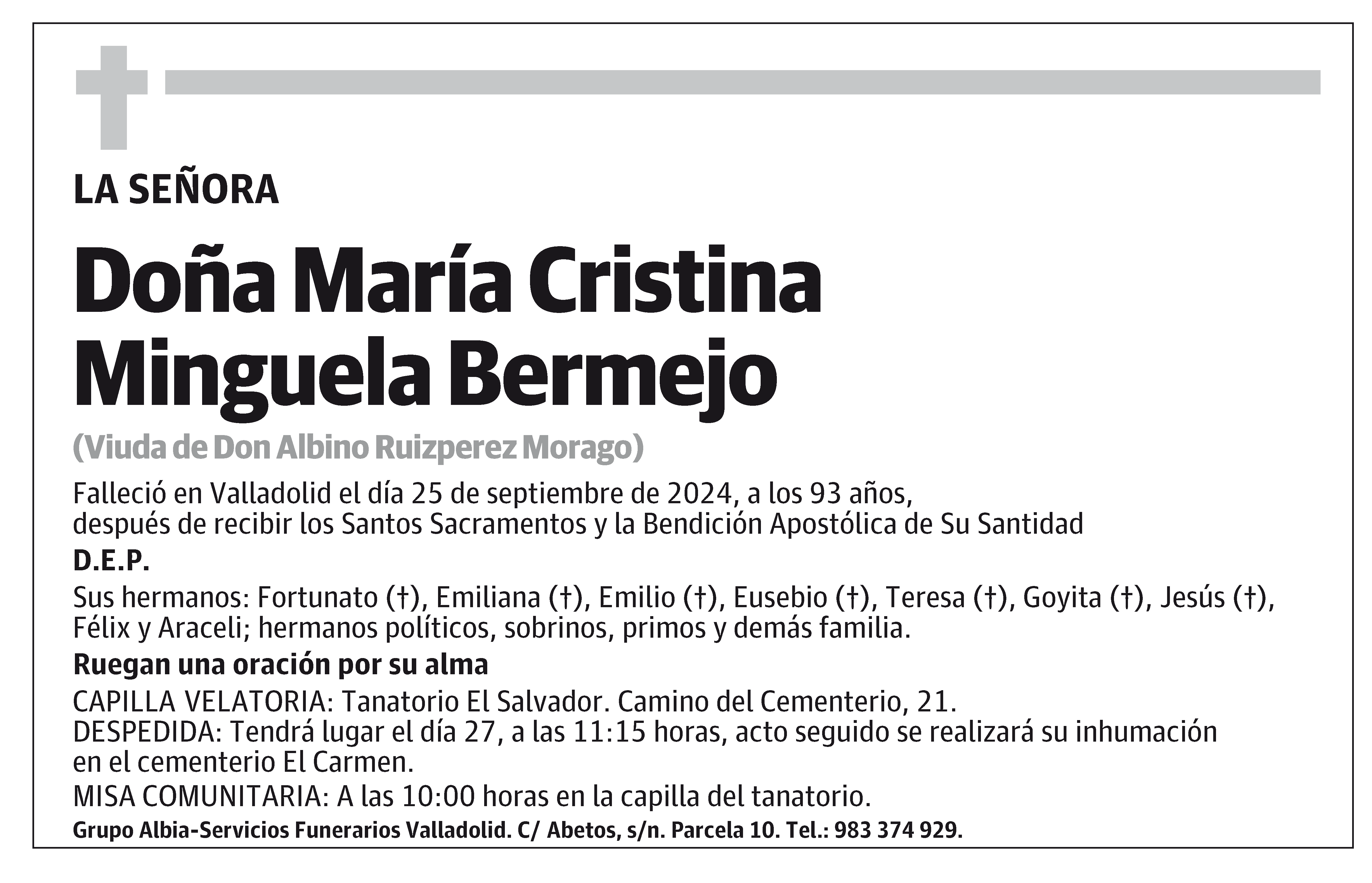 María Cristina Minguela Bermejo