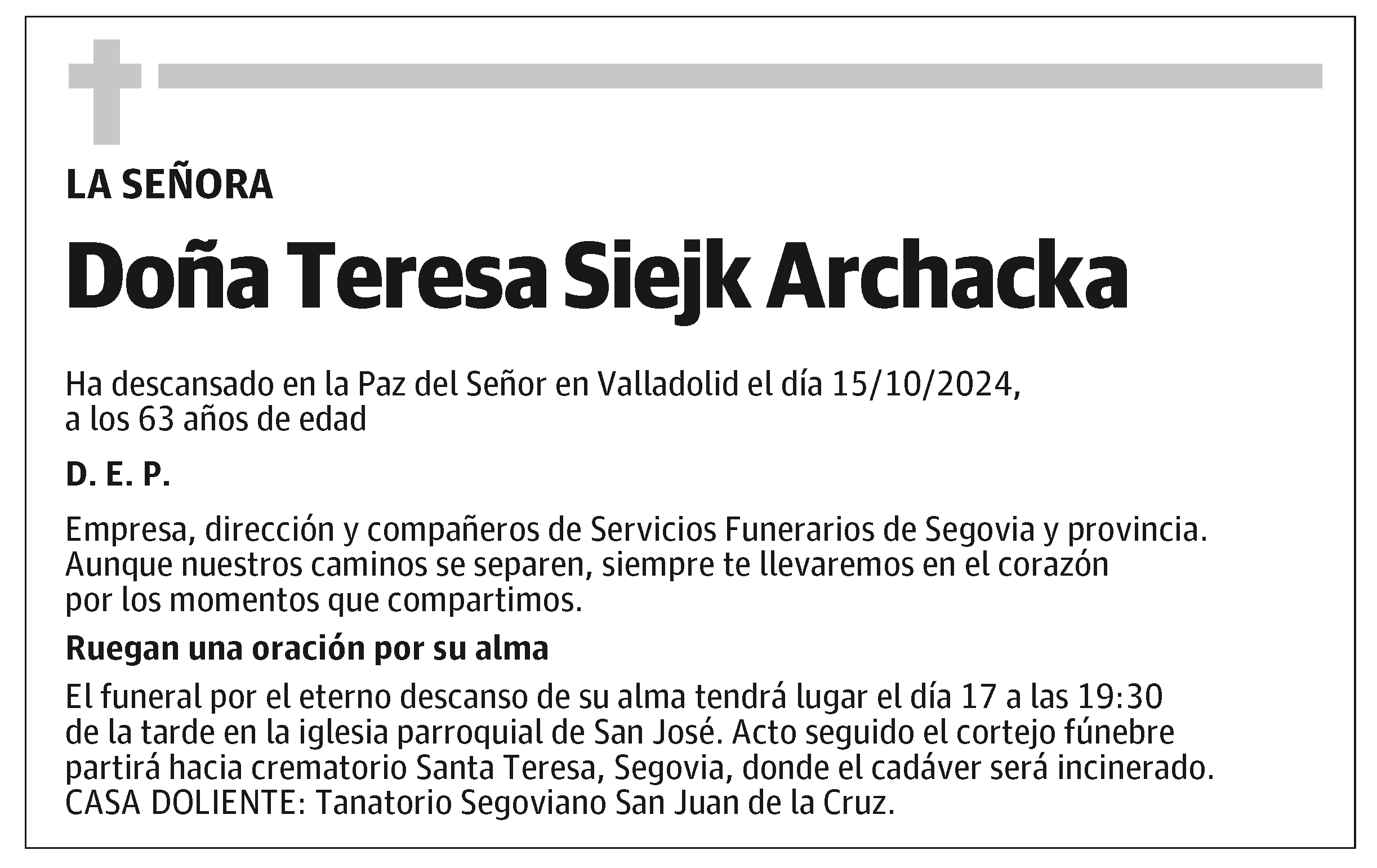 Teresa Siejk Archacka