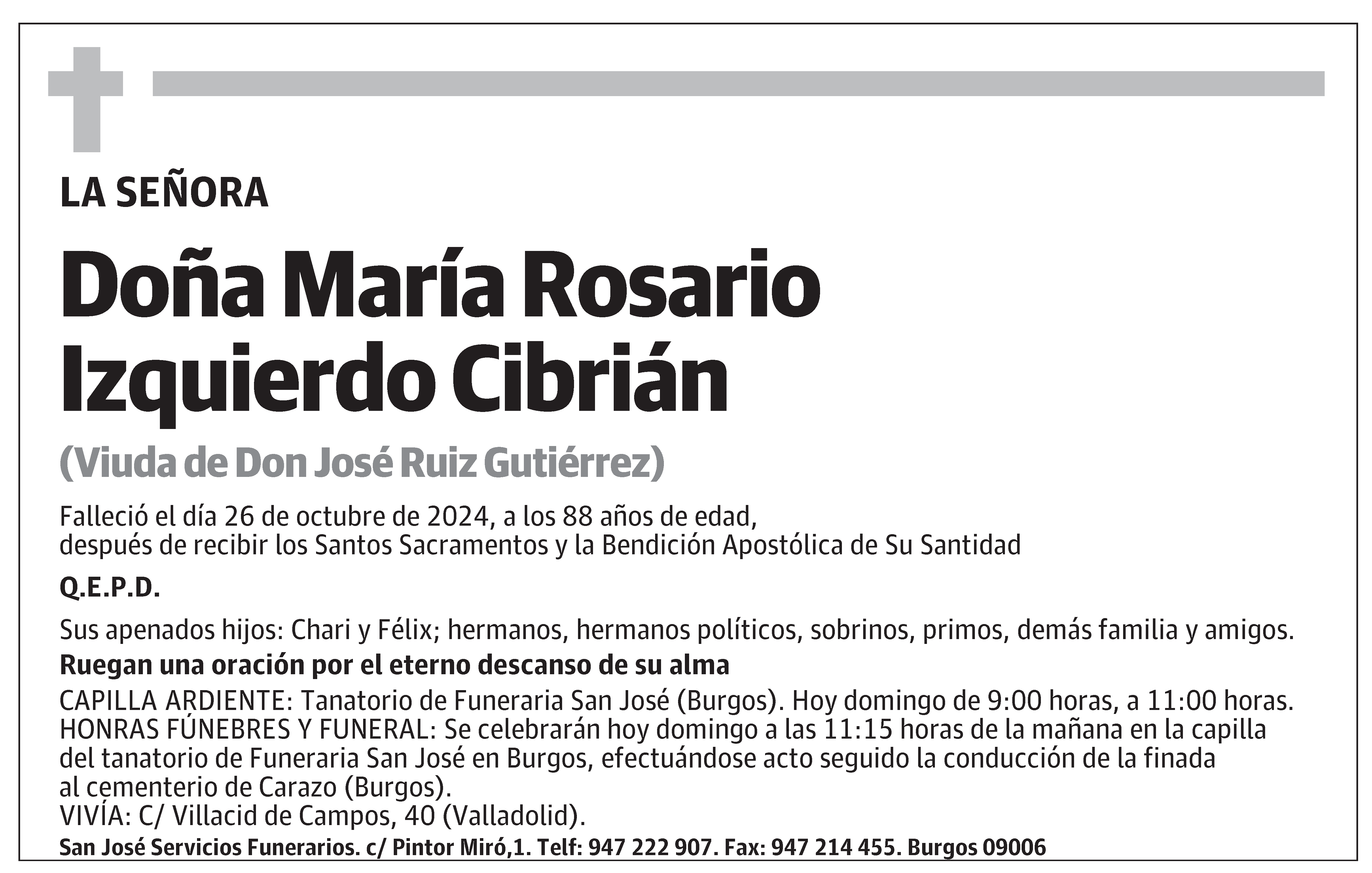 María Rosario Izquierdo Cibrián