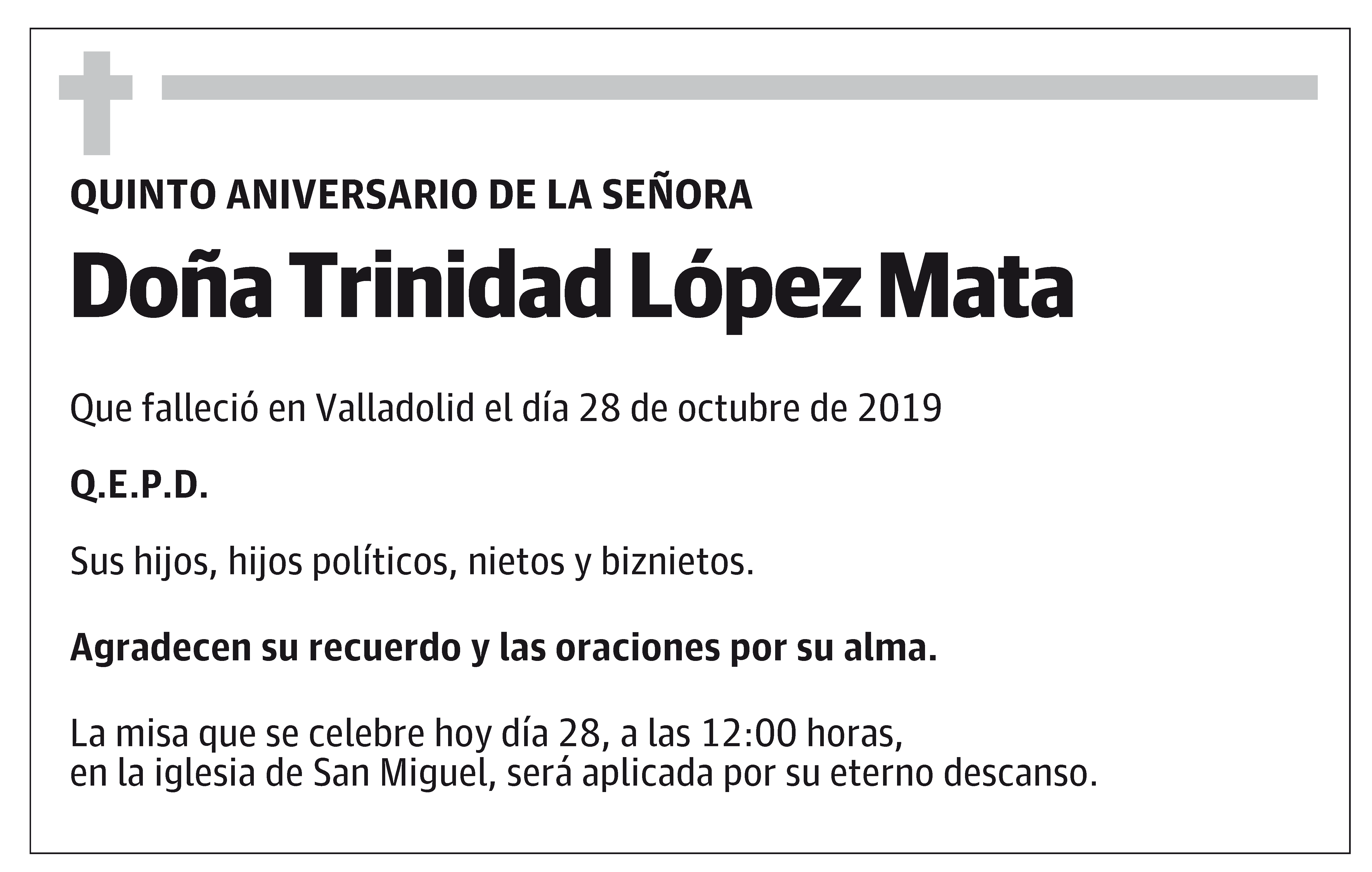 Doña Trinidad López Mata