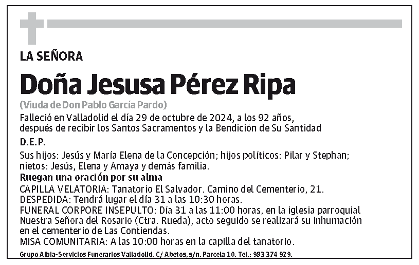 Jesusa Pérez Ripa