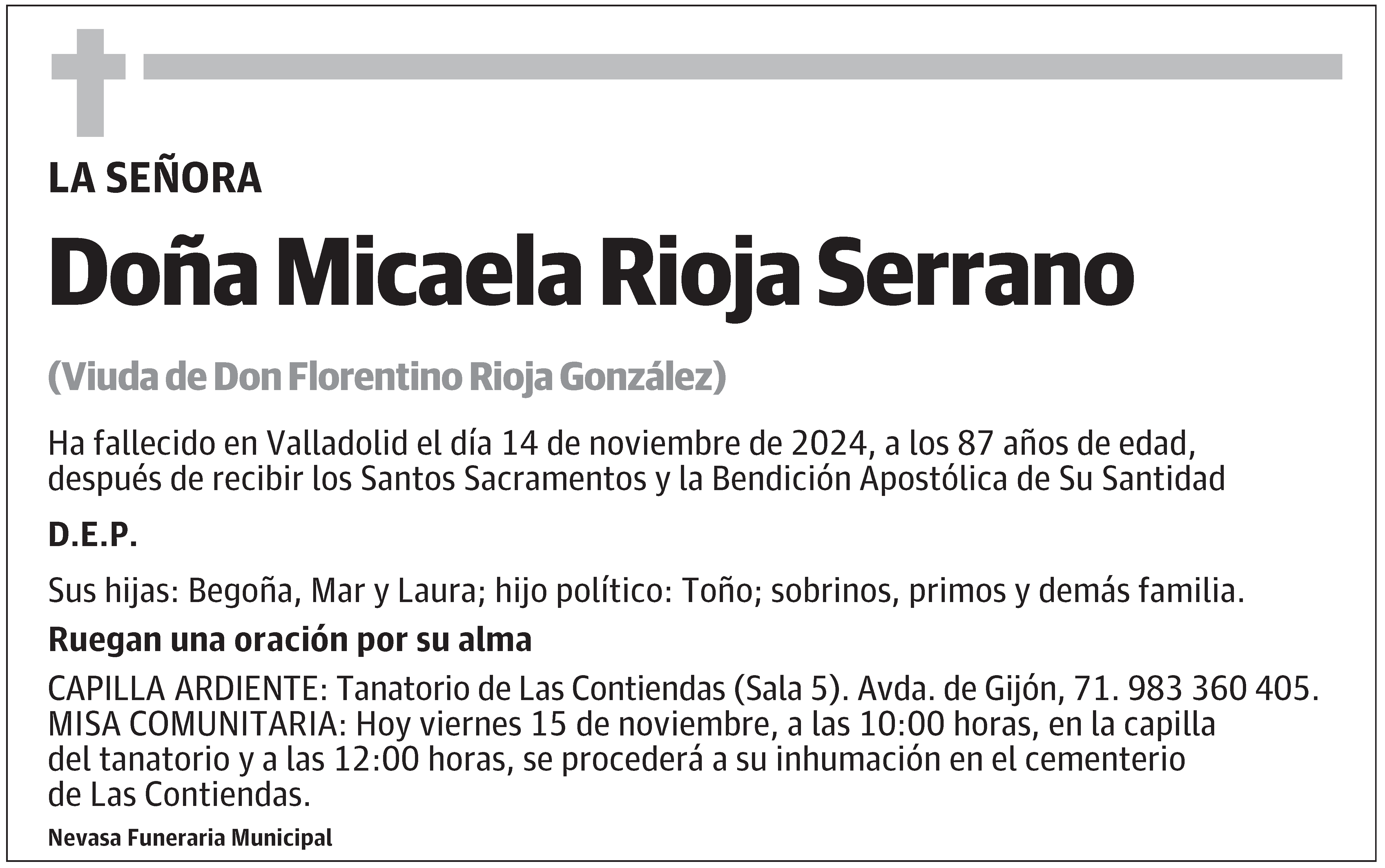 Micaela Rioja Serrano