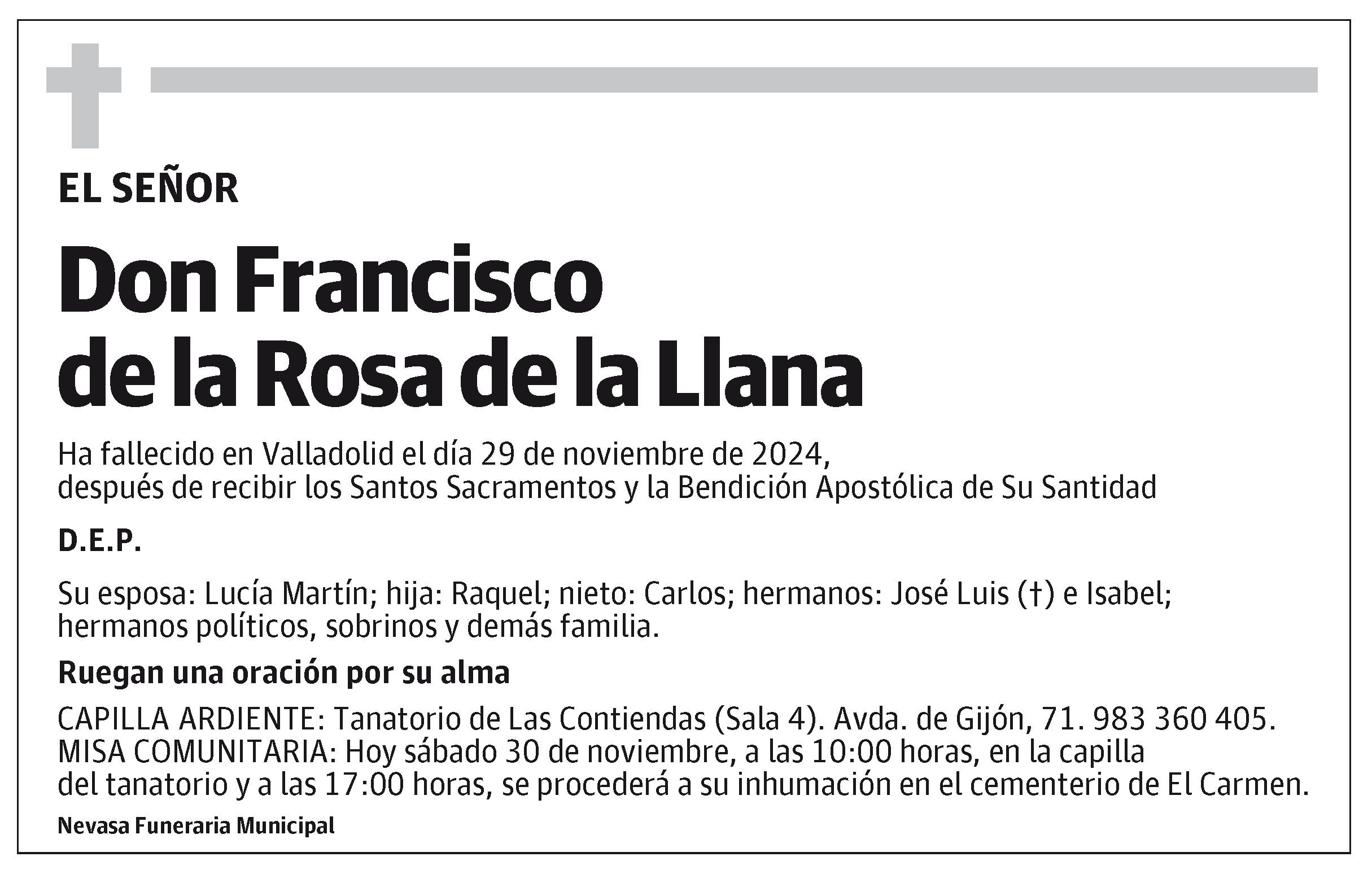 Francisco de la Rosa de la Llana