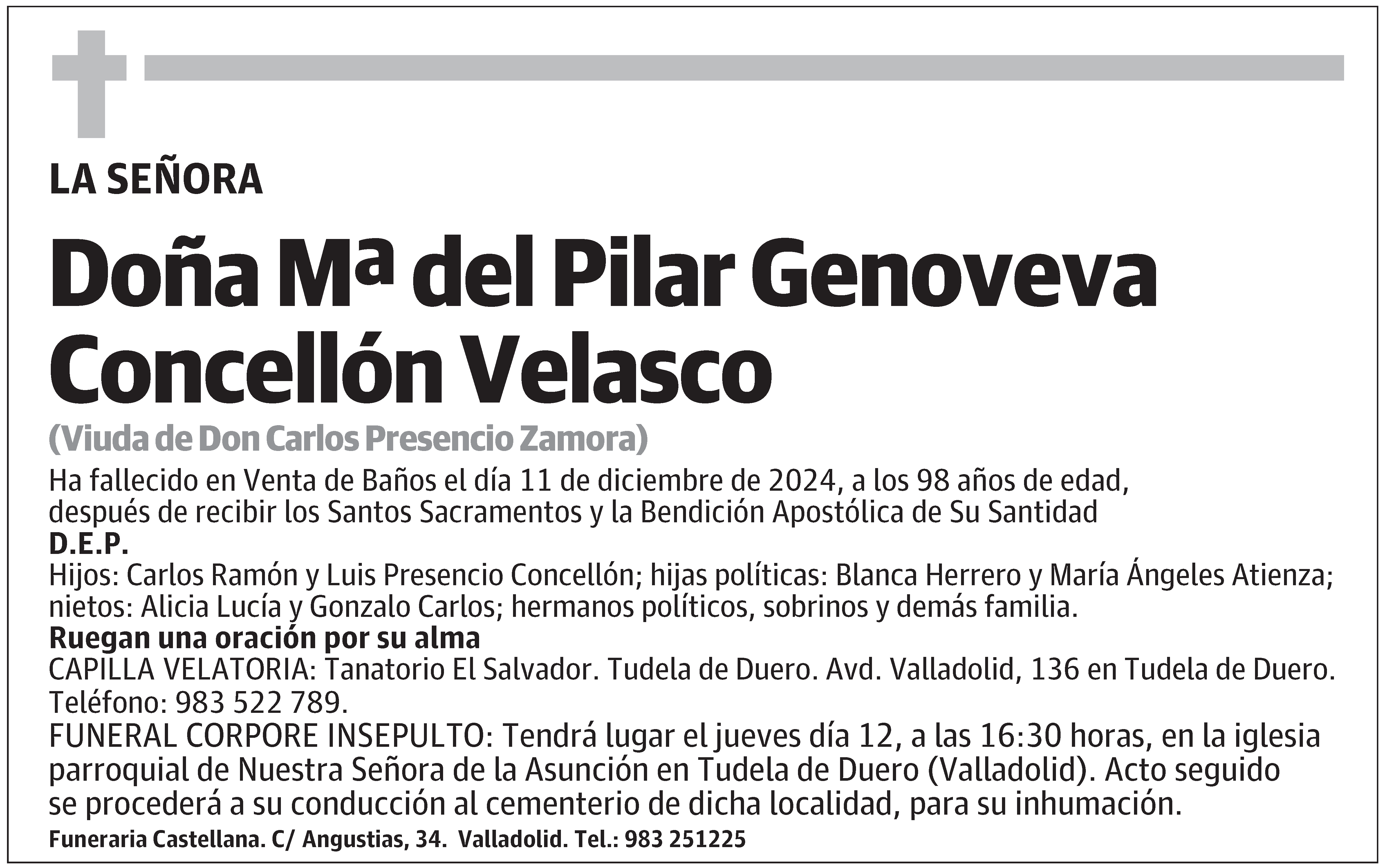 Mª del Pilar Genoveva Concellón Velasco
