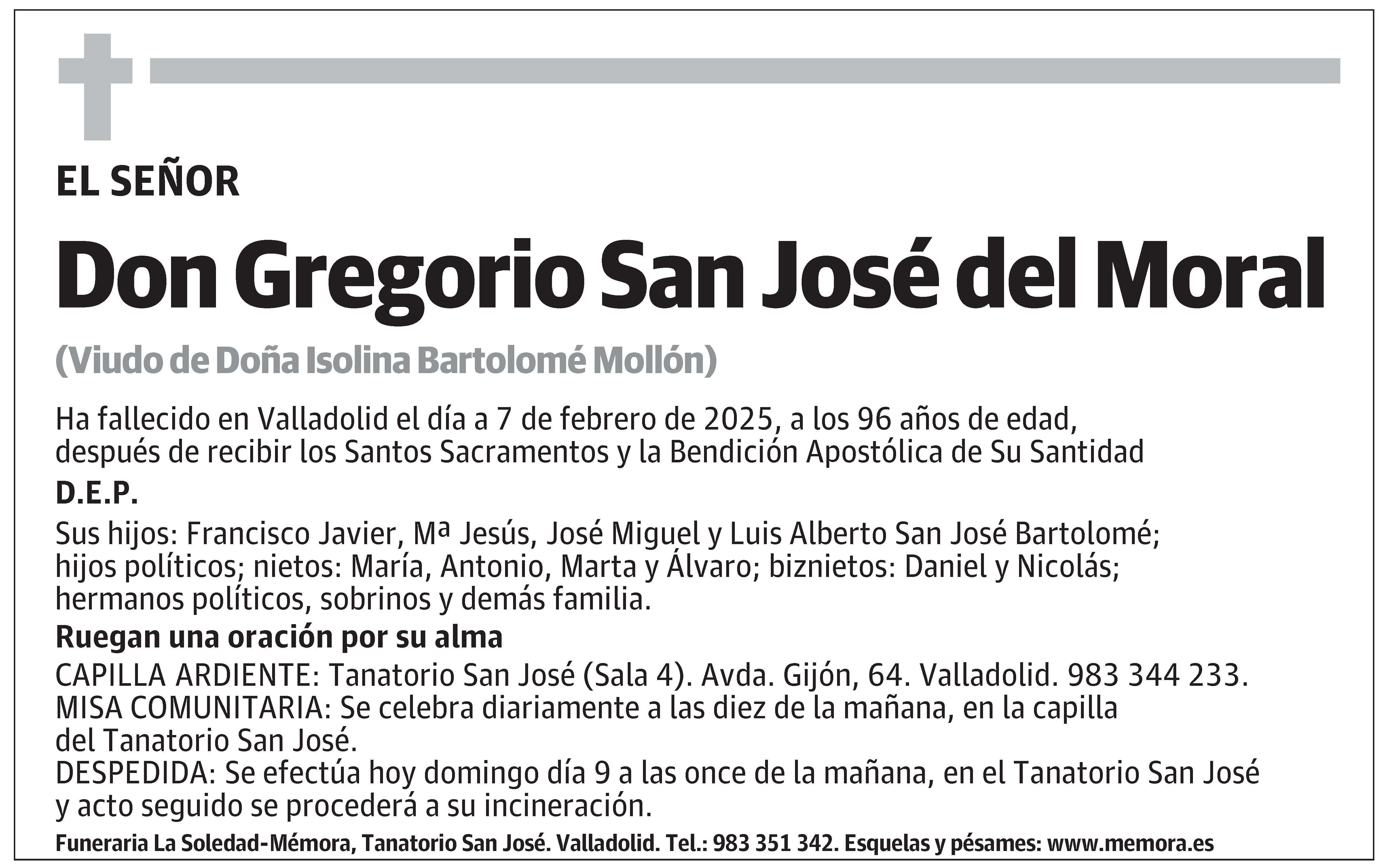 Gregorio San José del Moral
